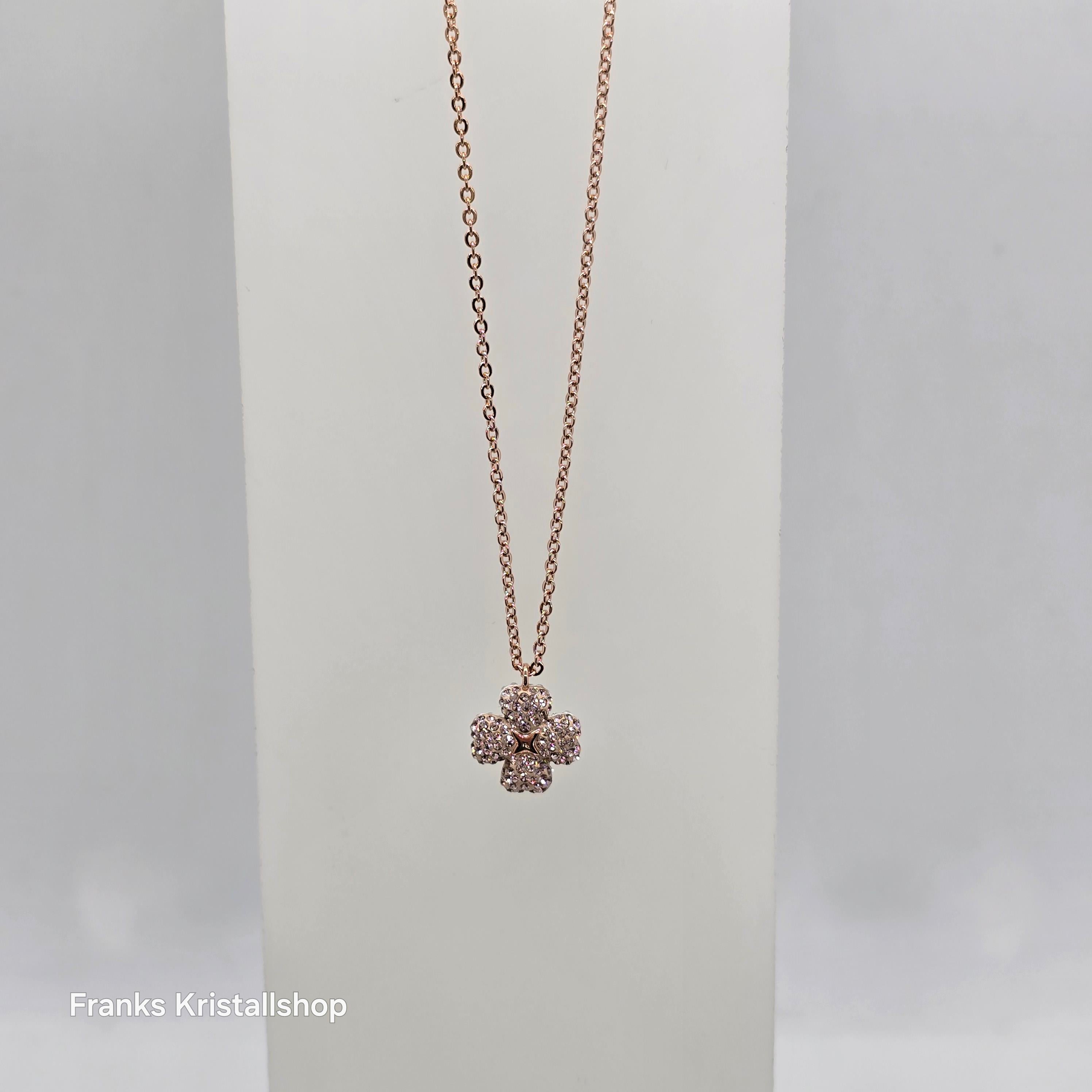 SWAROVSKI Latisha Halskette Blume Rosa, Roségold-Legierungsschicht 5636489