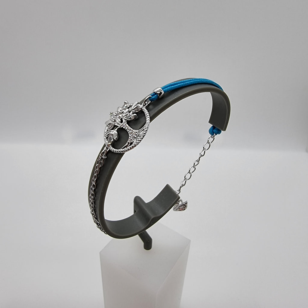 SWAROVSKI Armband Symbolic Tree of Life, Blau, Rhodiniert 5521494