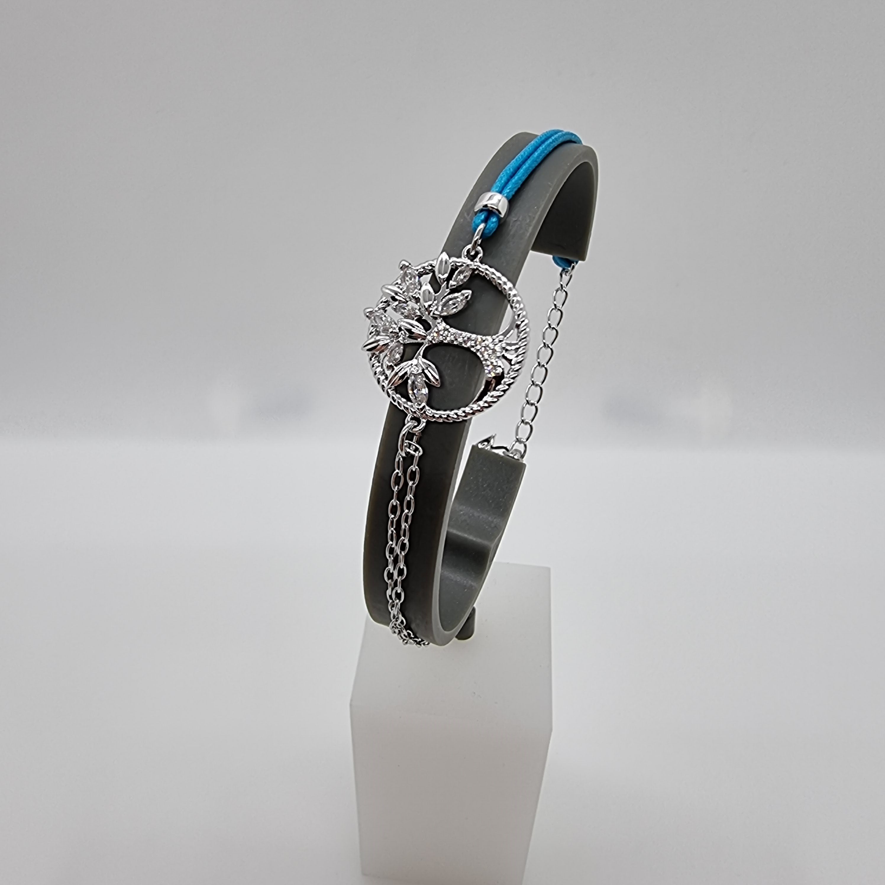 SWAROVSKI Armband Symbolic Tree of Life, Blau, Rhodiniert 5521494
