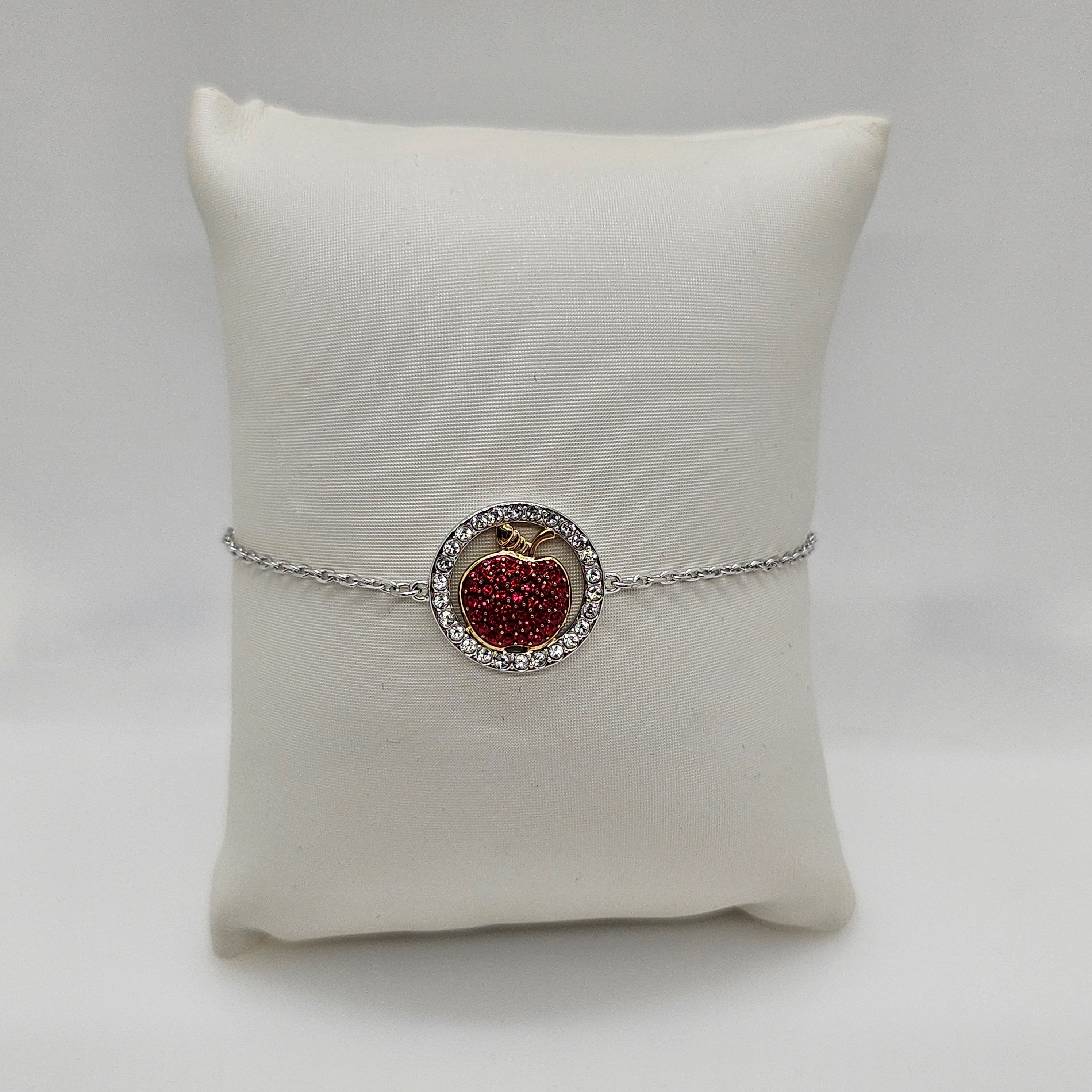 SWAROVSKI Lena Apple Armband Größe M Apfel Rot, Rhodiniert 5394512