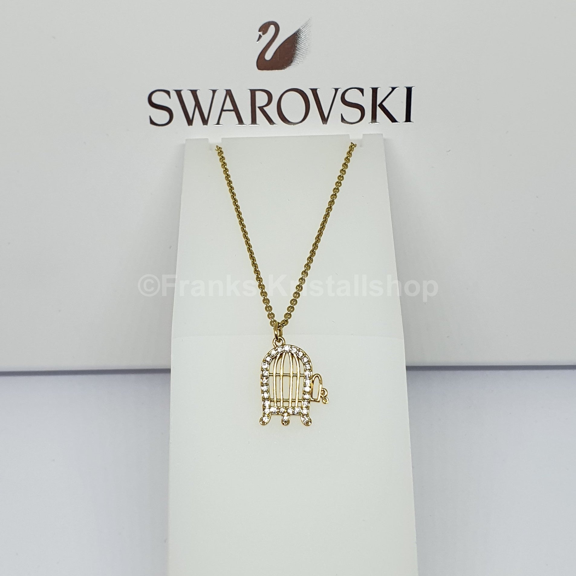 SWAROVSKI Looney Tunes Tweety Halskette Vogelkäfig, Goldlegierungsschicht 5487549