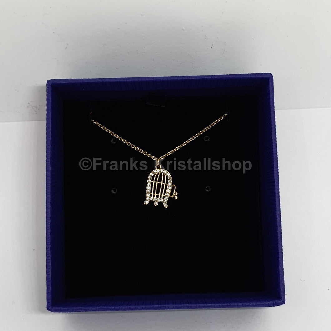 SWAROVSKI Looney Tunes Tweety Halskette Vogelkäfig, Goldlegierungsschicht 5487549