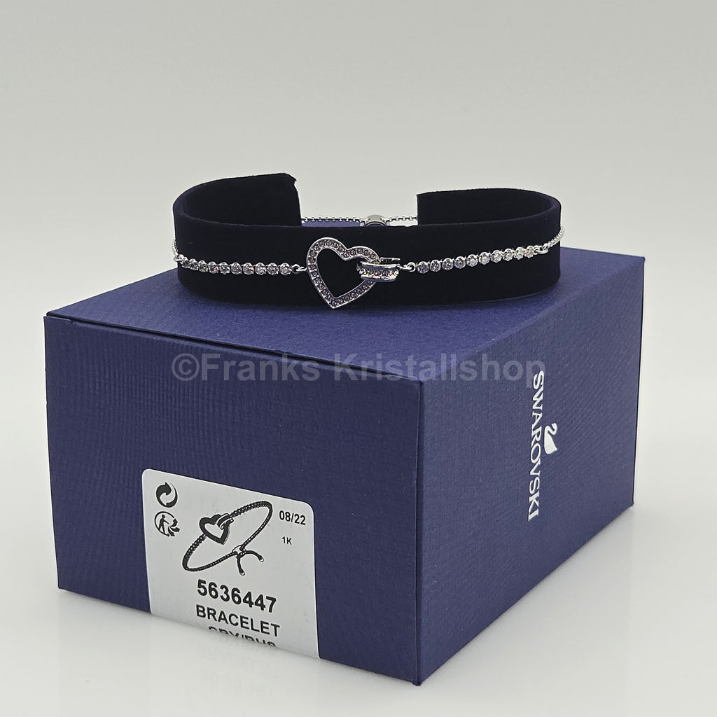 SWAROVSKI Lovely Herz Armband, Weiß, Rhodiniert 5636447