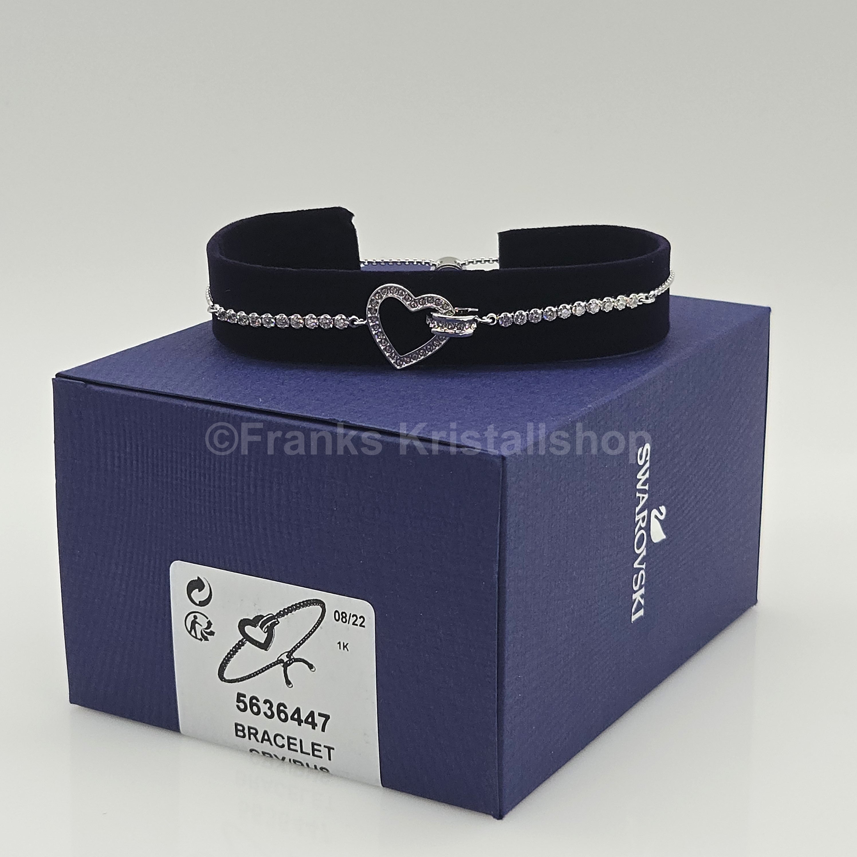 SWAROVSKI Lovely Herz Armband, Weiß, Rhodiniert 5636447