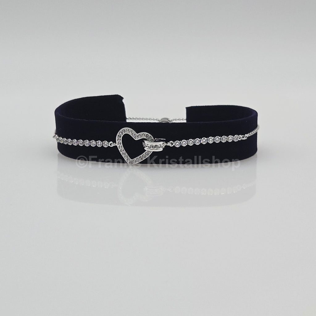 SWAROVSKI Lovely Herz Armband, Weiß, Rhodiniert 5636447