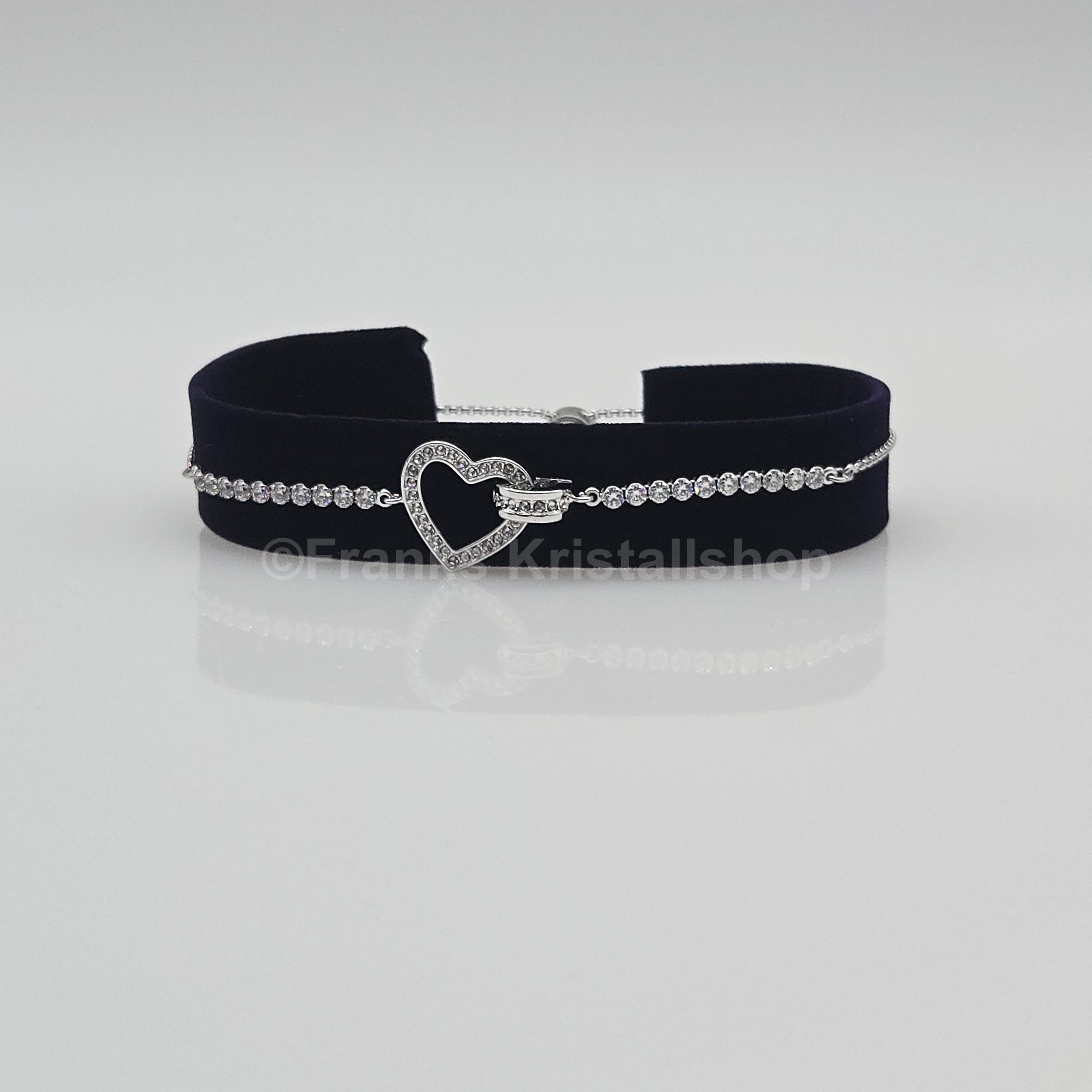 SWAROVSKI Lovely Herz Armband, Weiß, Rhodiniert 5636447