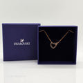 SWAROVSKI Lovely Herz Halskette, Grau, Rosévergoldet 5465686