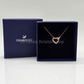 SWAROVSKI Lovely Herz Halskette, Weiß, Roségold-Legierungsschicht 5636445