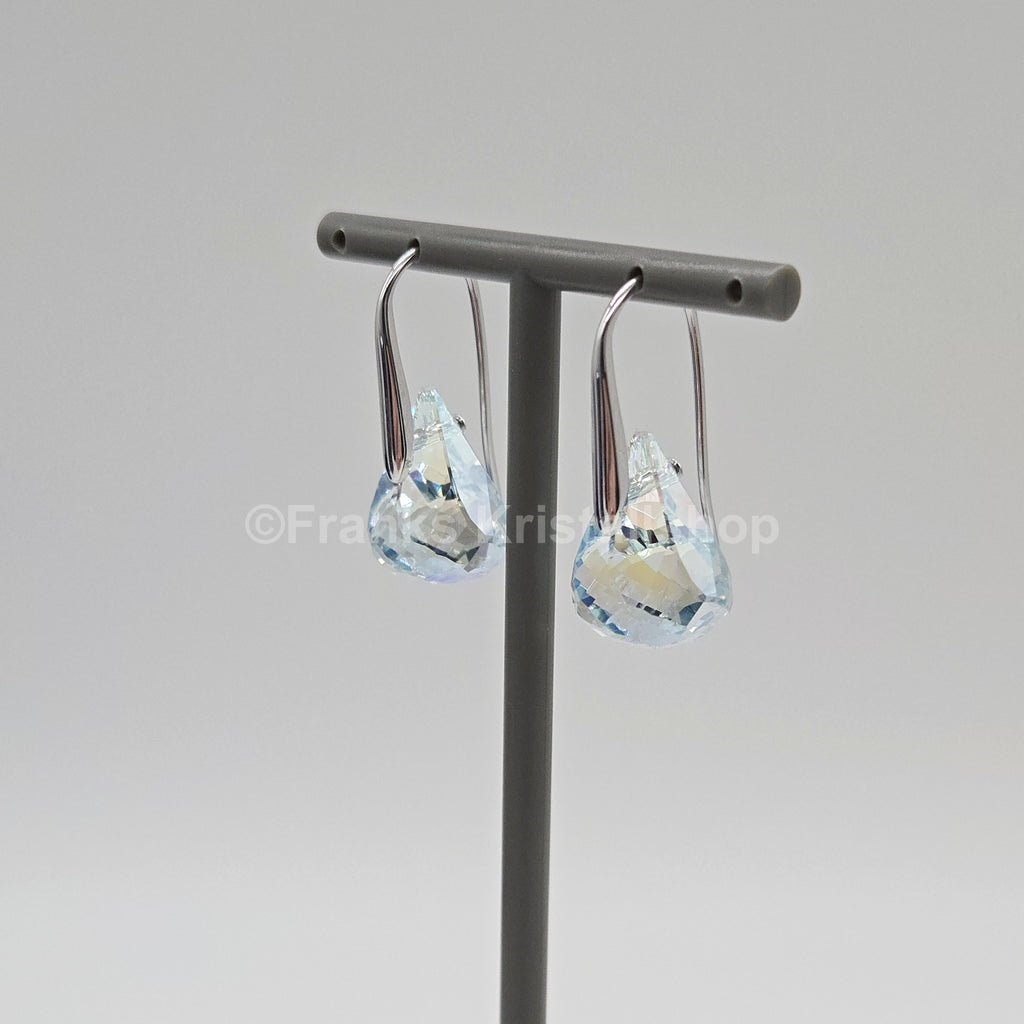 Swarovski Lunar Drop-Ohrhänger Blau, Rhodiniert 5717560