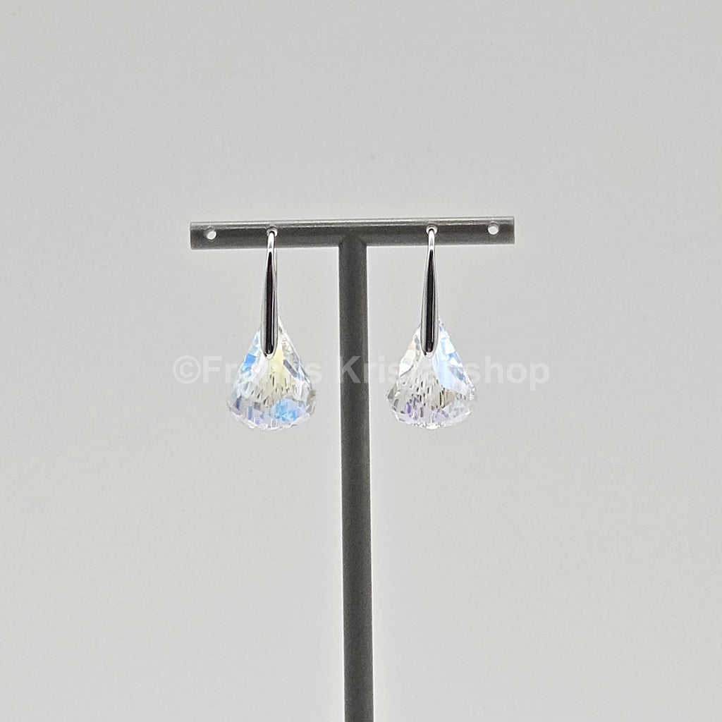 Swarovski Lunar Drop-Ohrhänger Grau/Klar, Rhodiniert 5717564
