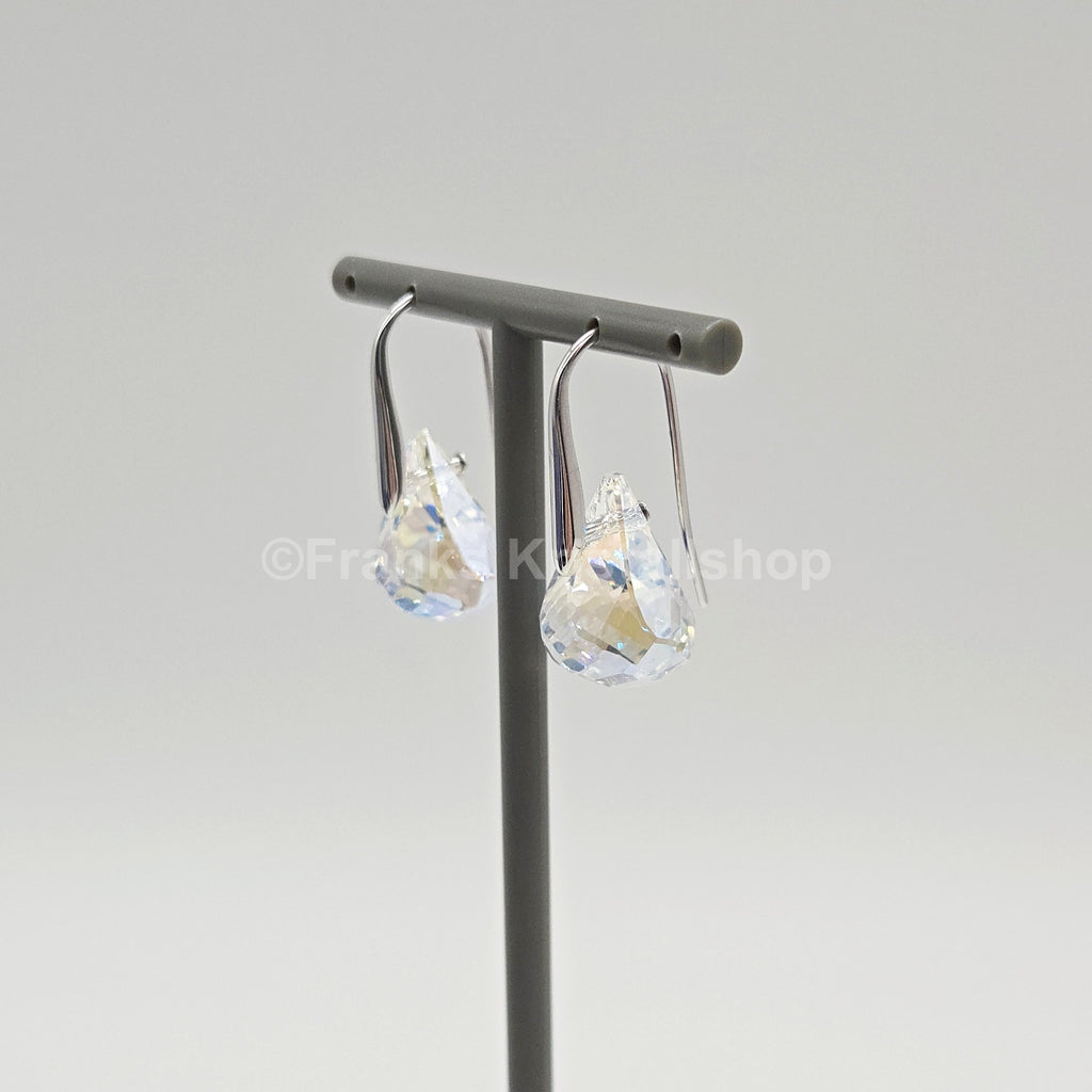 Swarovski Lunar Drop-Ohrhänger Grau/Klar, Rhodiniert 5717564