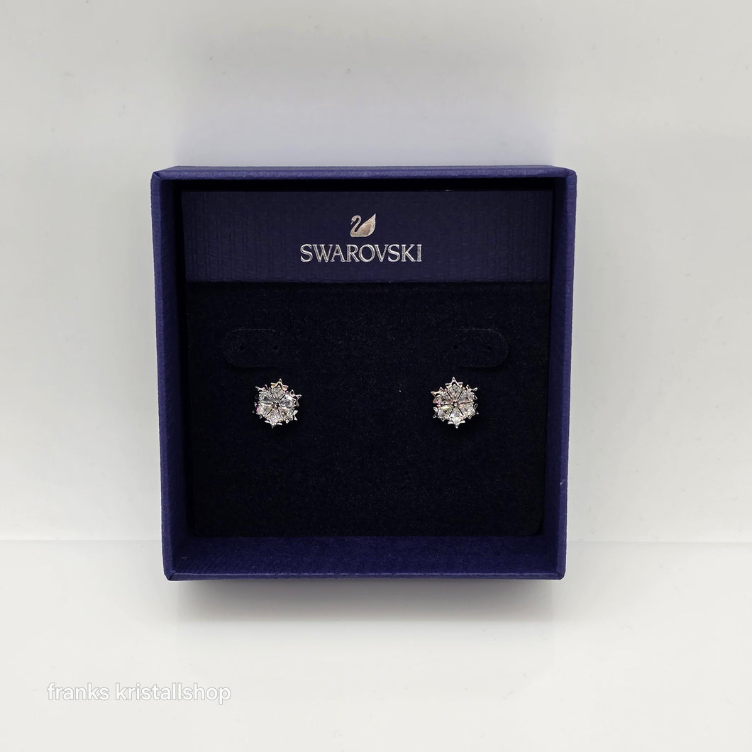 SWAROVSKI Magic Ohrstecker Schneeflocke, Weiß, Rhodiniert 5627347