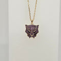SWAROVSKI Marvel Black Panther Kette Violett, Goldlegierungsschicht 5650574