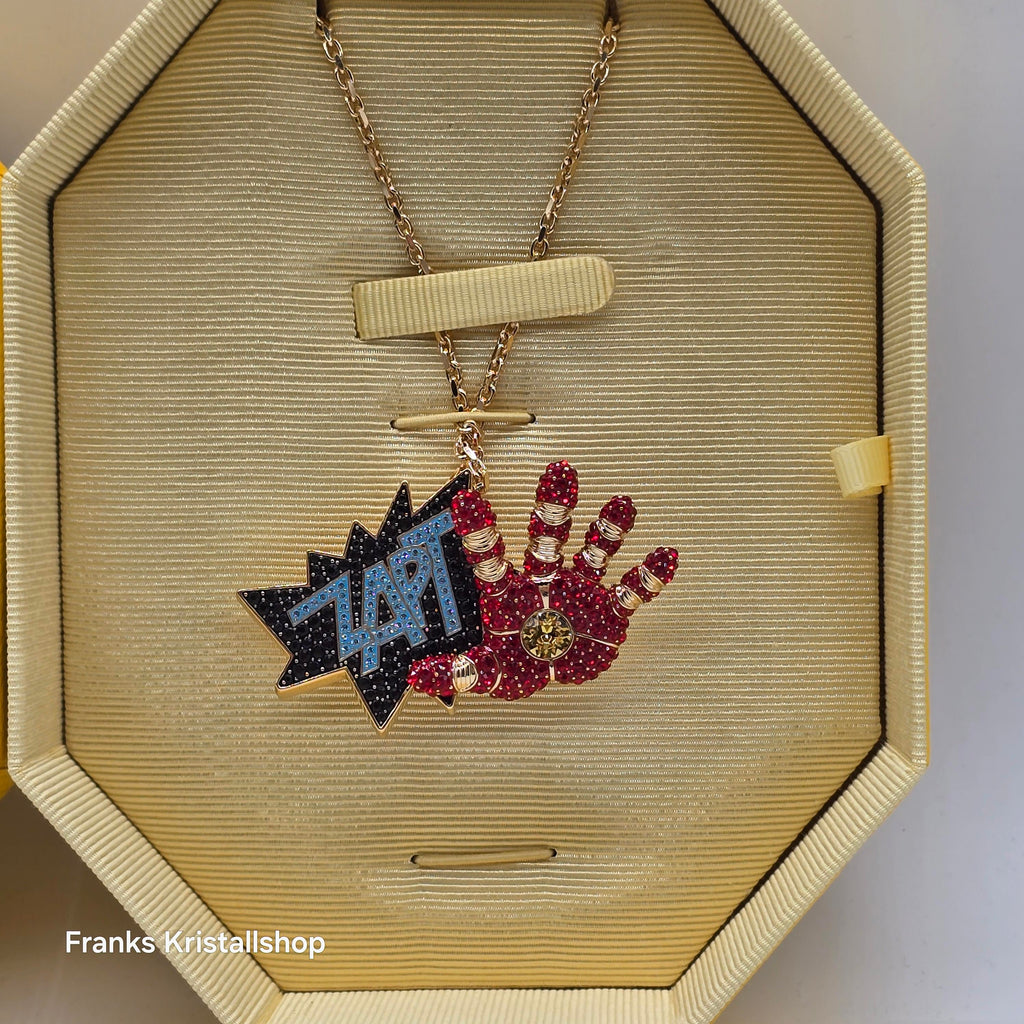 SWAROVSKI Marvel Iron Man Anhänger und Brosche Goldlegierungsschicht 5650575