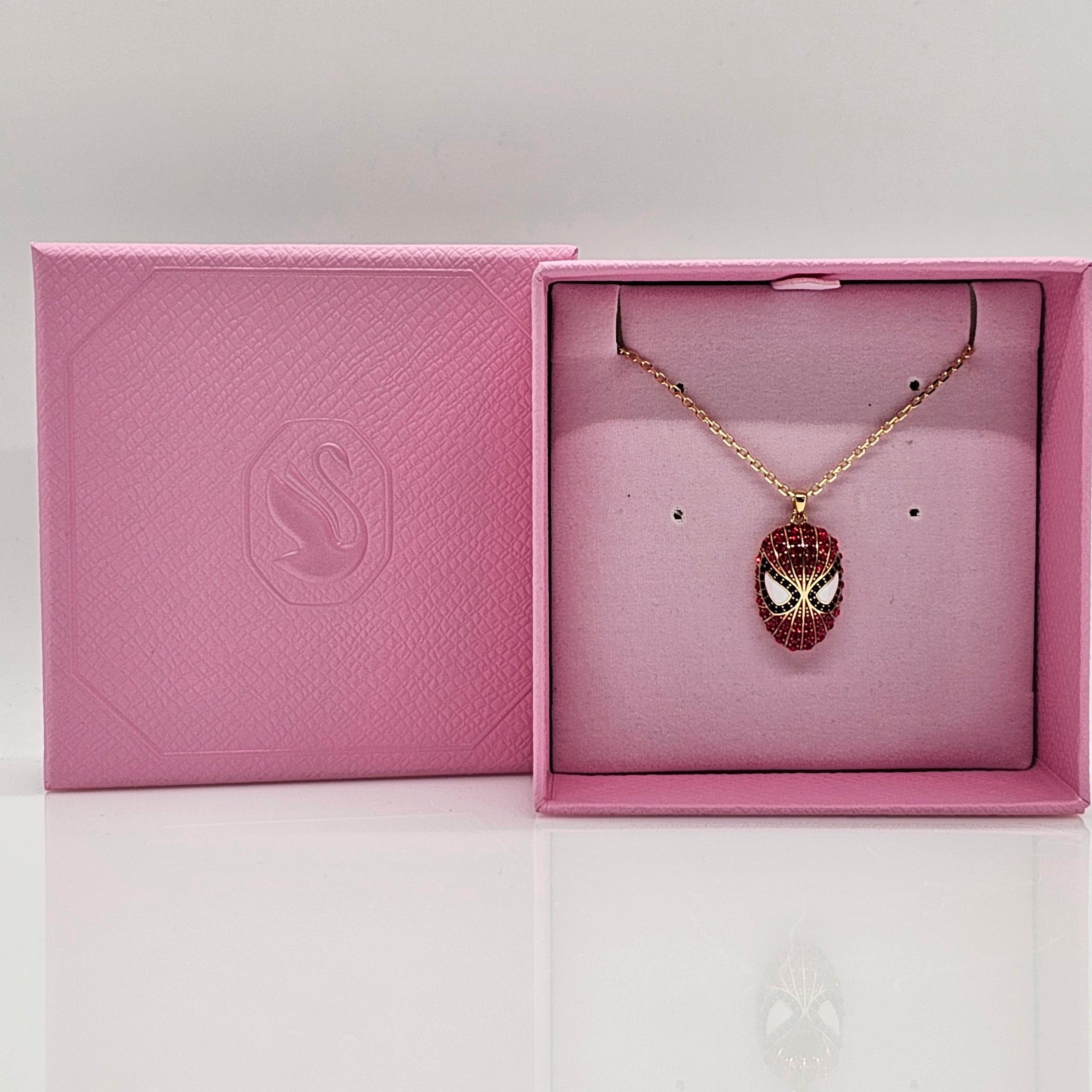 SWAROVSKI Marvel Spider-Man Kette Rot, Goldlegierungsschicht 5650576