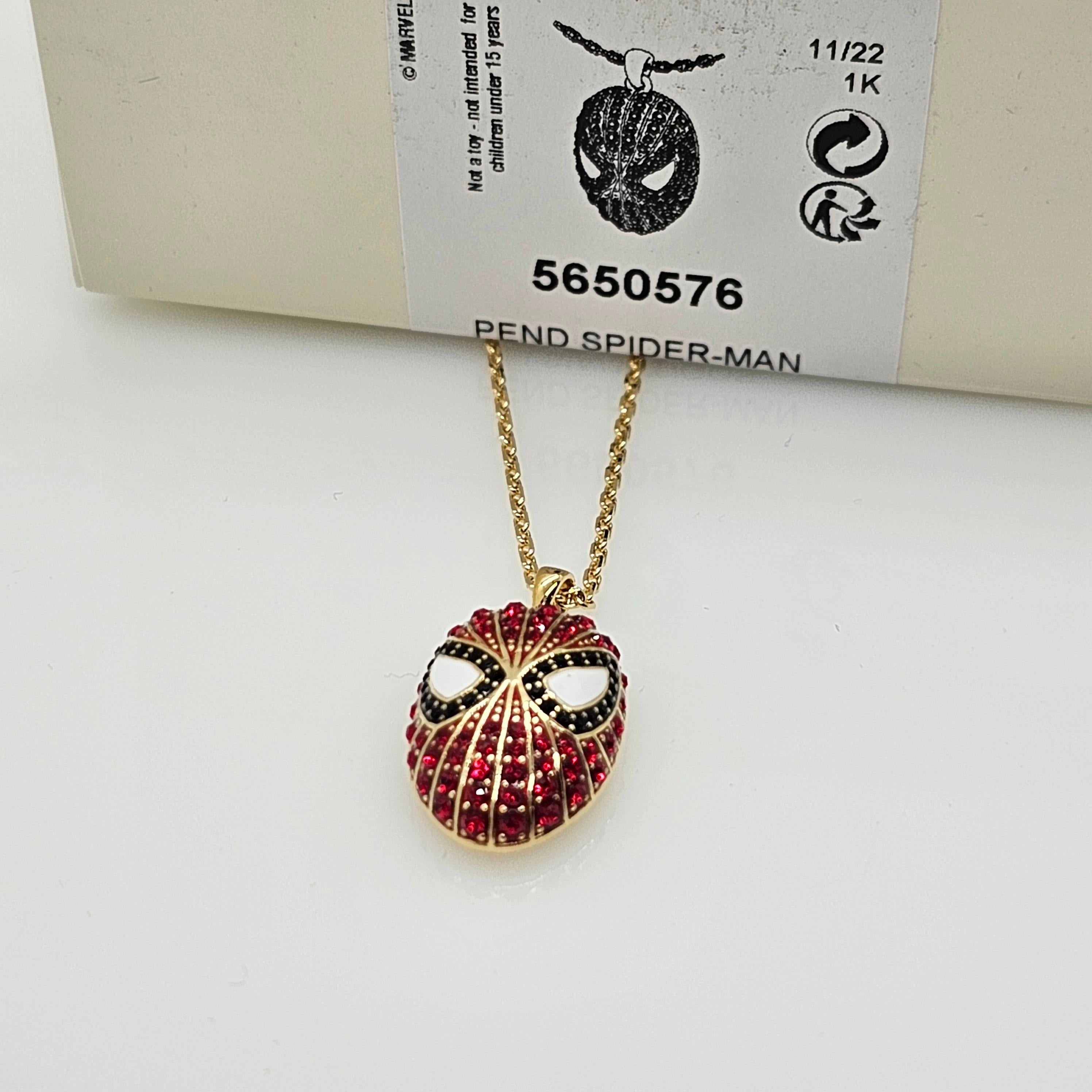 SWAROVSKI Marvel Spider-Man Kette Rot, Goldlegierungsschicht 5650576
