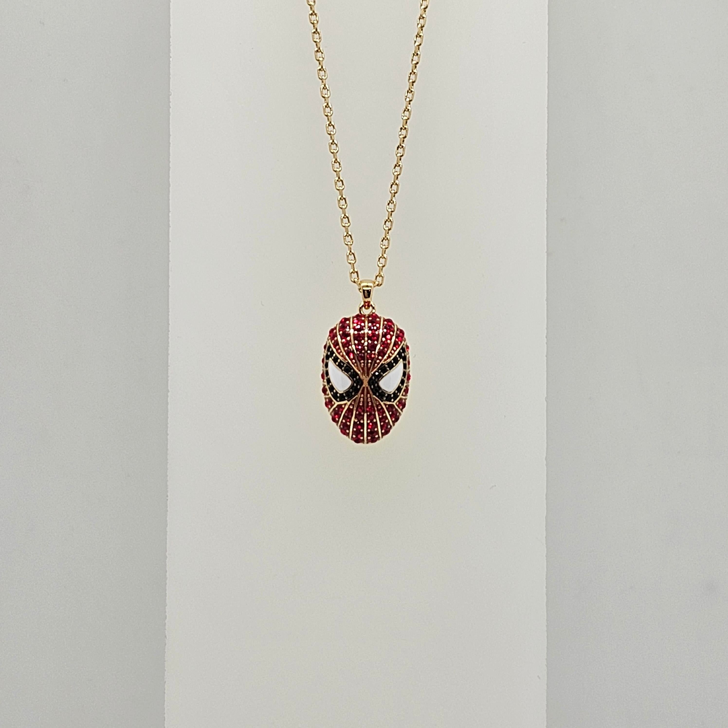 SWAROVSKI Marvel Spider-Man Kette Rot, Goldlegierungsschicht 5650576