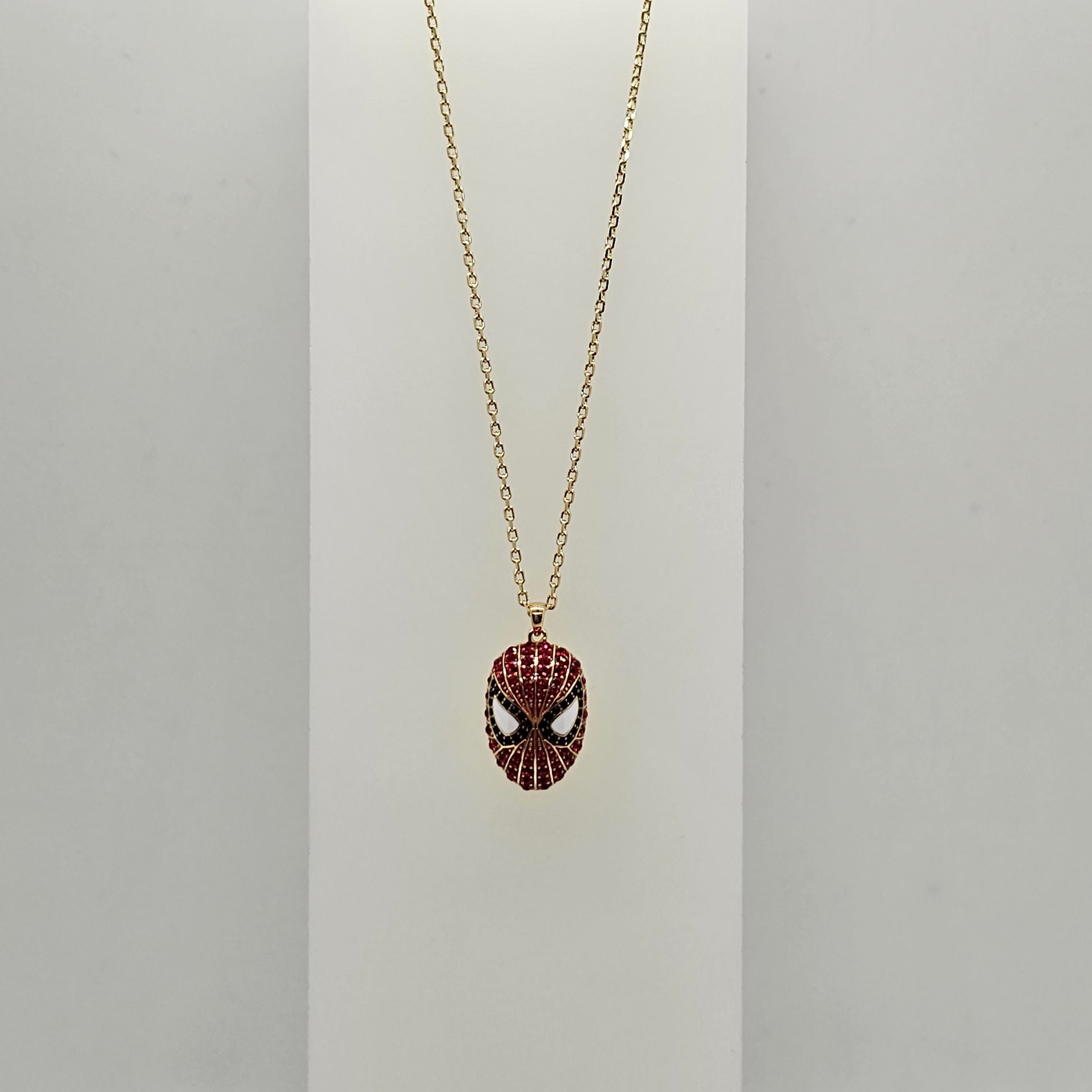 SWAROVSKI Marvel Spider-Man Kette Rot, Goldlegierungsschicht 5650576