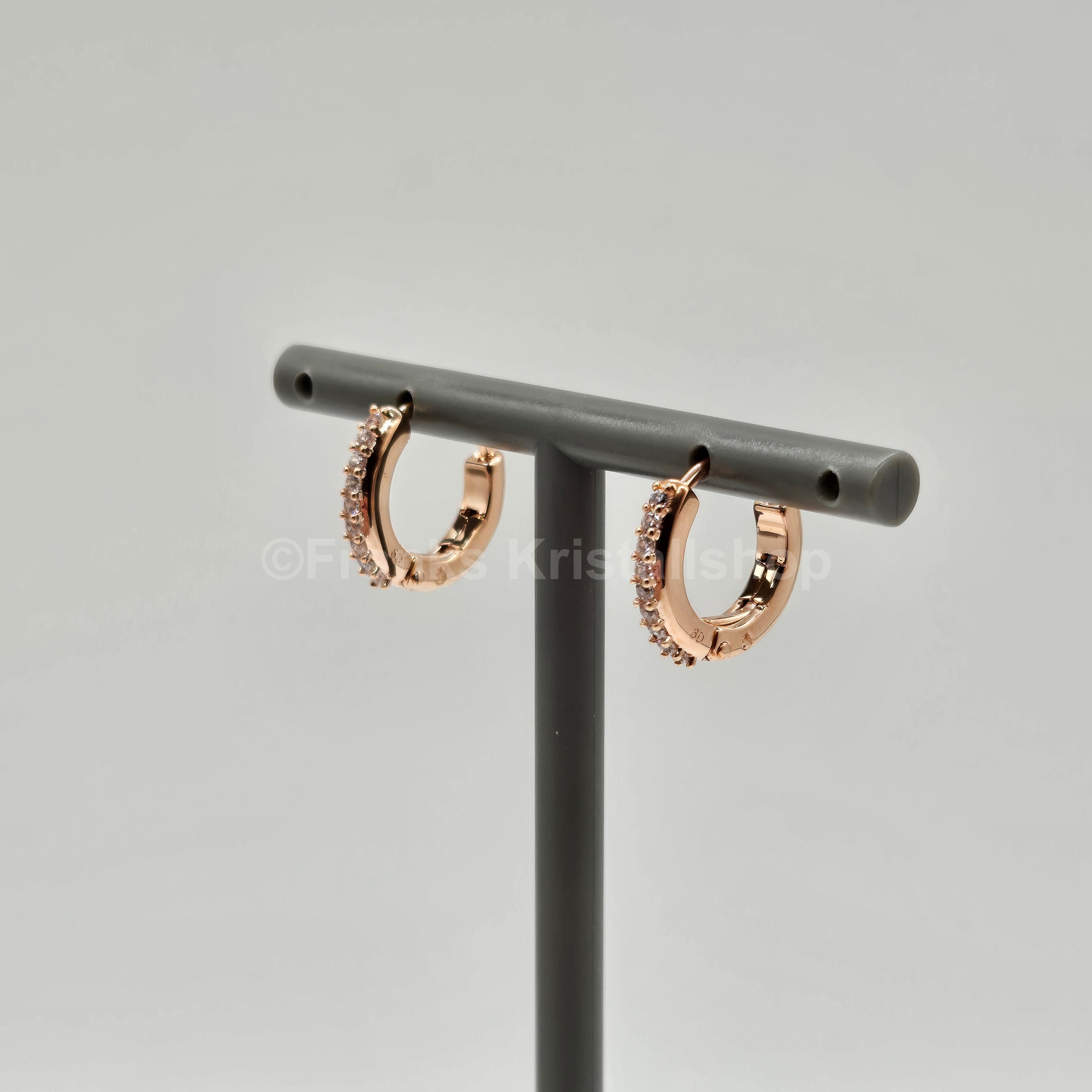 SWAROVSKI Matrix Kreolen Weiß, Roségold-Legierungsschicht 5690669