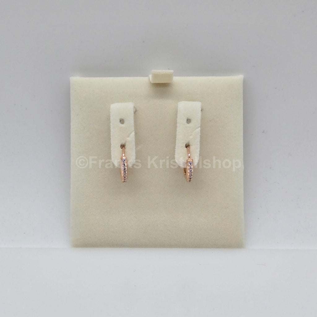 SWAROVSKI Matrix Kreolen Weiß, Roségold-Legierungsschicht 5690669