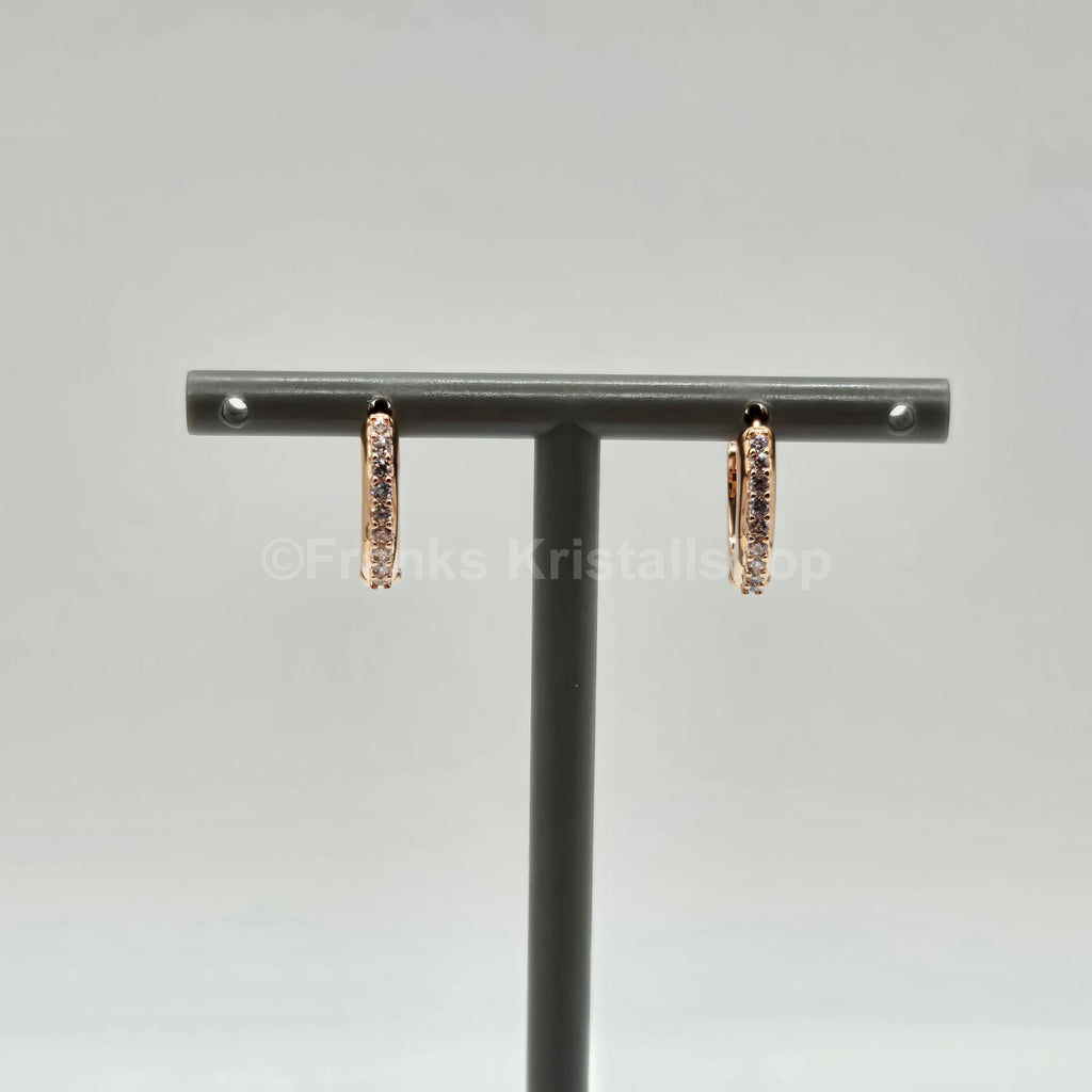 SWAROVSKI Matrix Kreolen Weiß, Roségold-Legierungsschicht 5690669