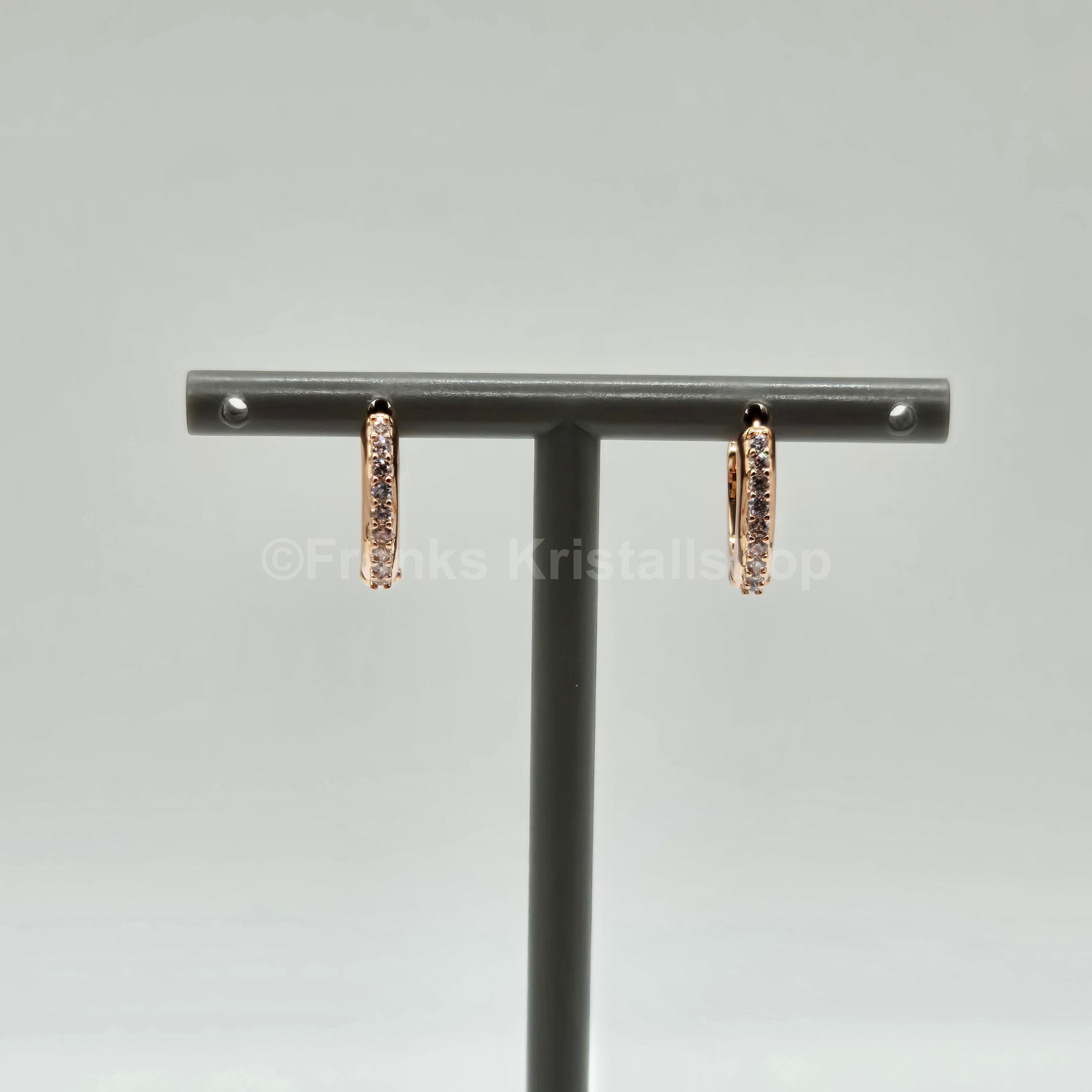 SWAROVSKI Matrix Kreolen Weiß, Roségold-Legierungsschicht 5690669
