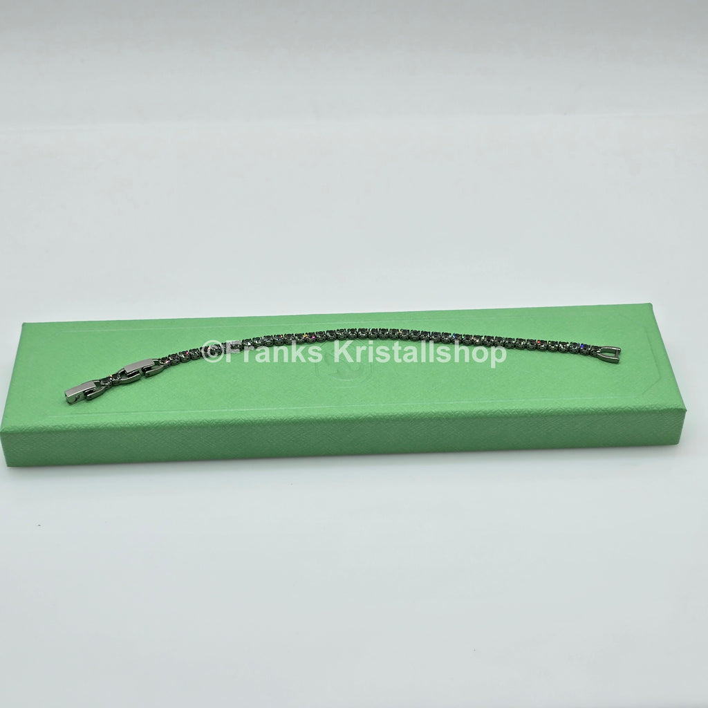 SWAROVSKI Matrix Tennis Armband Größe M Grau, Rhodiniert 5514655