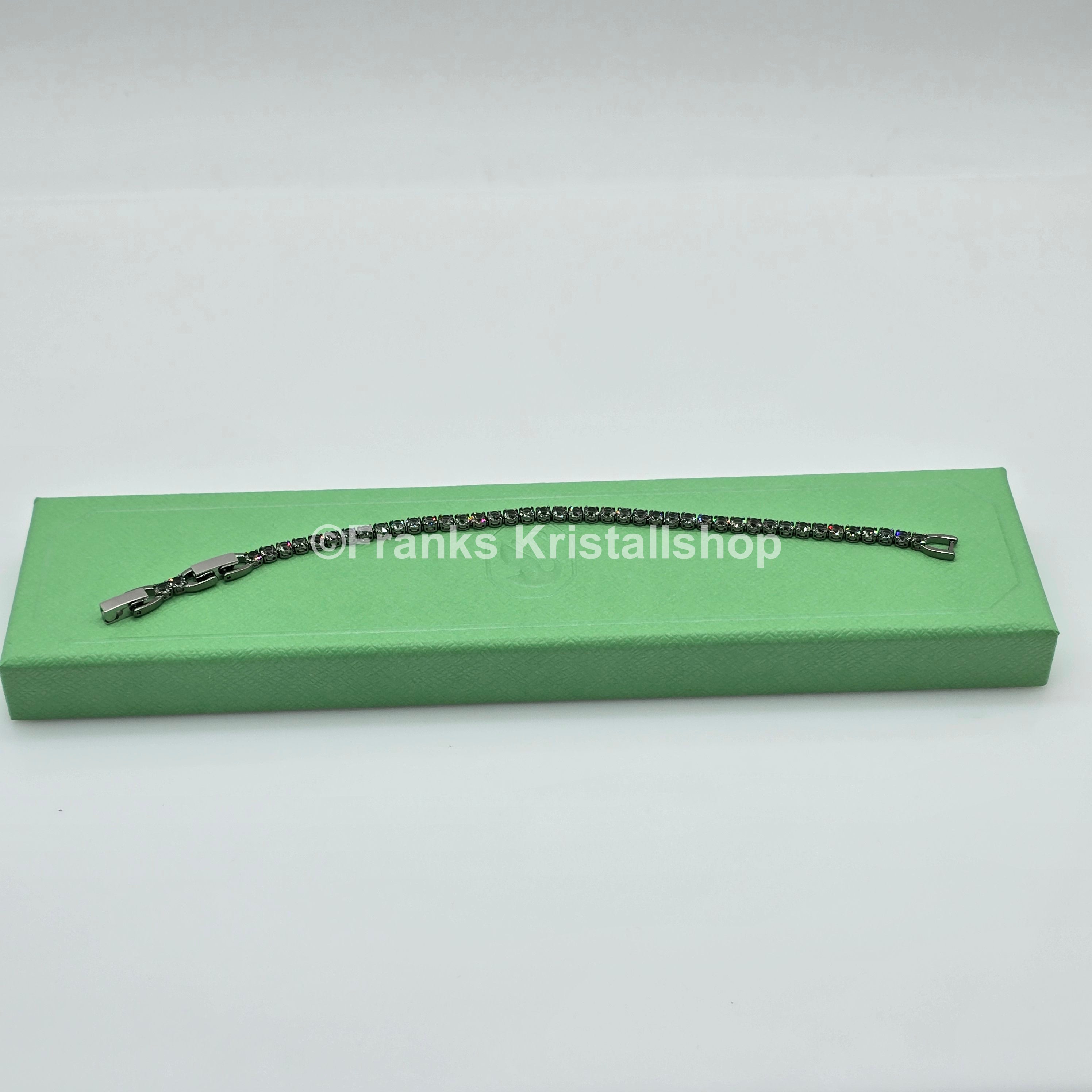 SWAROVSKI Matrix Tennis Armband Größe M Grau, Rhodiniert 5514655