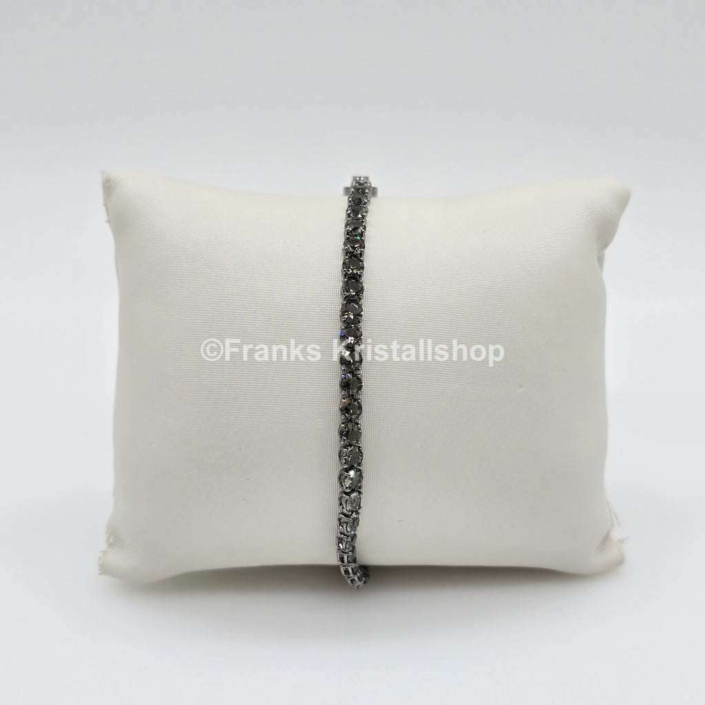SWAROVSKI Matrix Tennis Armband Größe M Grau, Rhodiniert 5514655