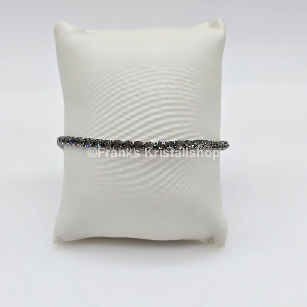 SWAROVSKI Matrix Tennis Armband Größe M Grau, Rhodiniert 5514655