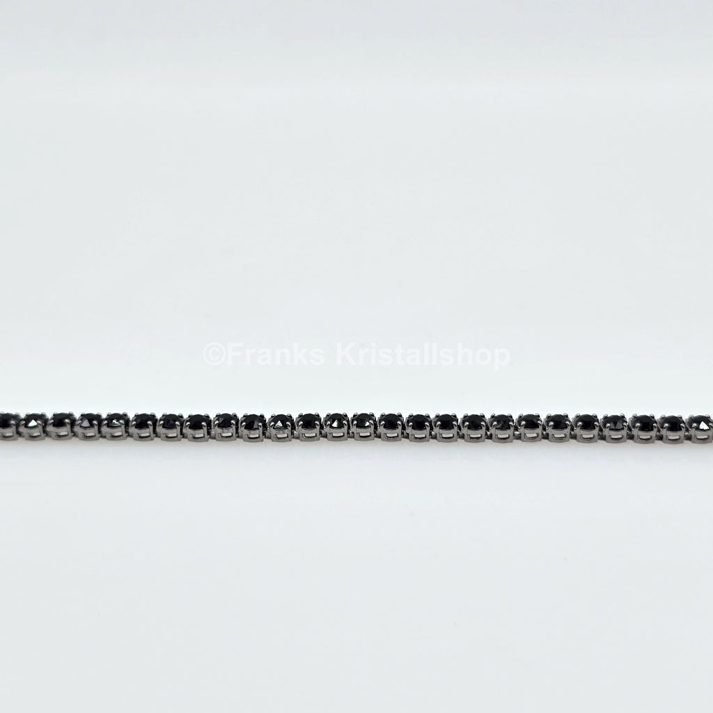 SWAROVSKI Matrix Tennis Armband Größe M Schwarz, Rhodiniert 5664196