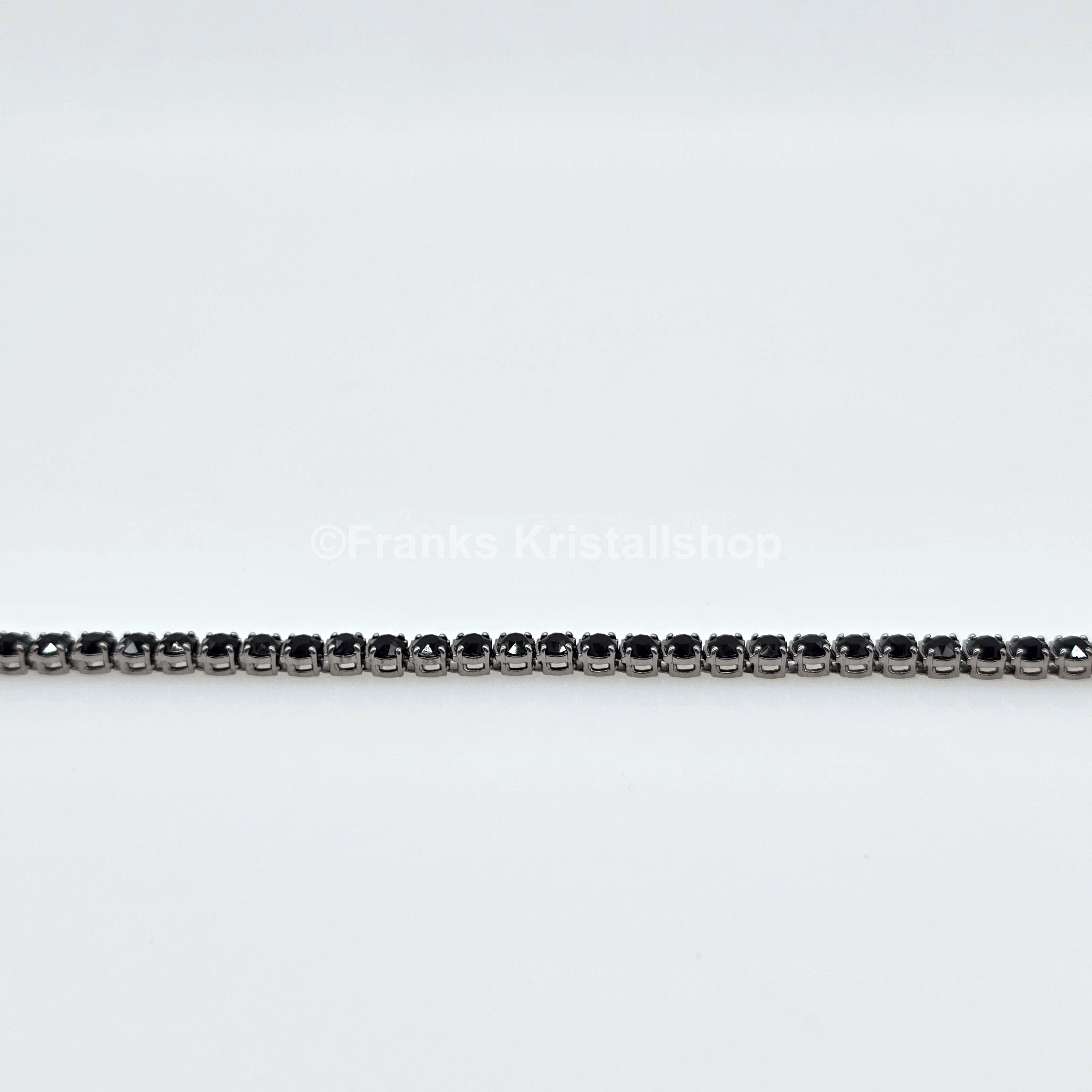 SWAROVSKI Matrix Tennis Armband Größe M Schwarz, Rhodiniert 5664196