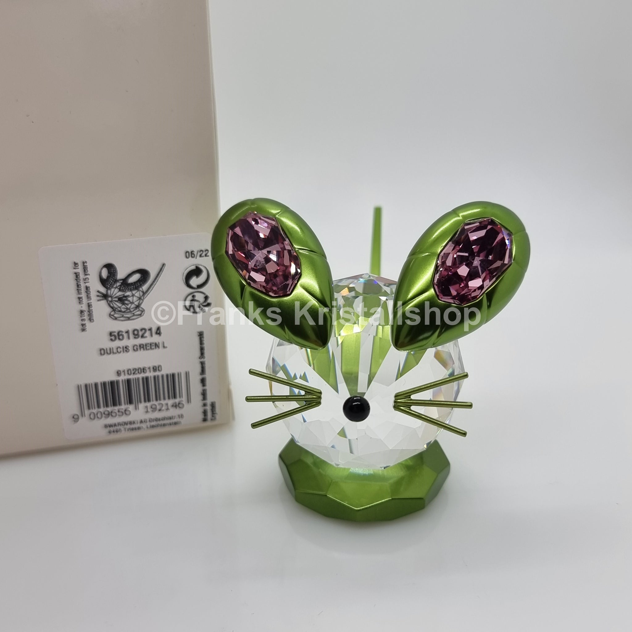 SWAROVSKI Maus Dulcis Grün Mouse Groß 5619214 – Franks Kristall Shop