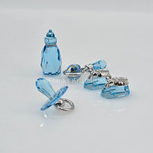 Lade das Bild in den Galerie-Viewer, SWAROVSKI Memories Baby Set Junge Aquamarin Blau 628332 oU
