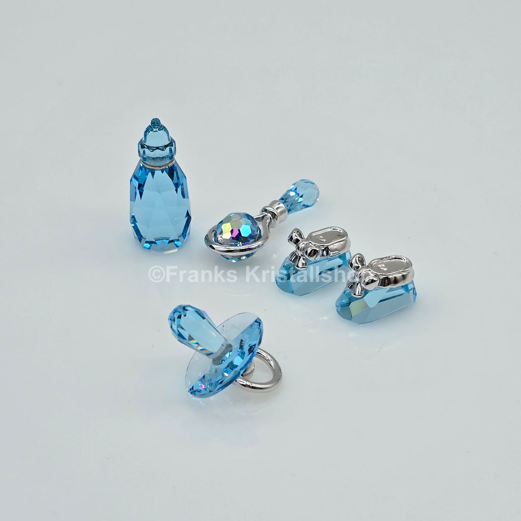 SWAROVSKI Memories Baby Set Junge Aquamarin Blau 628332 oU