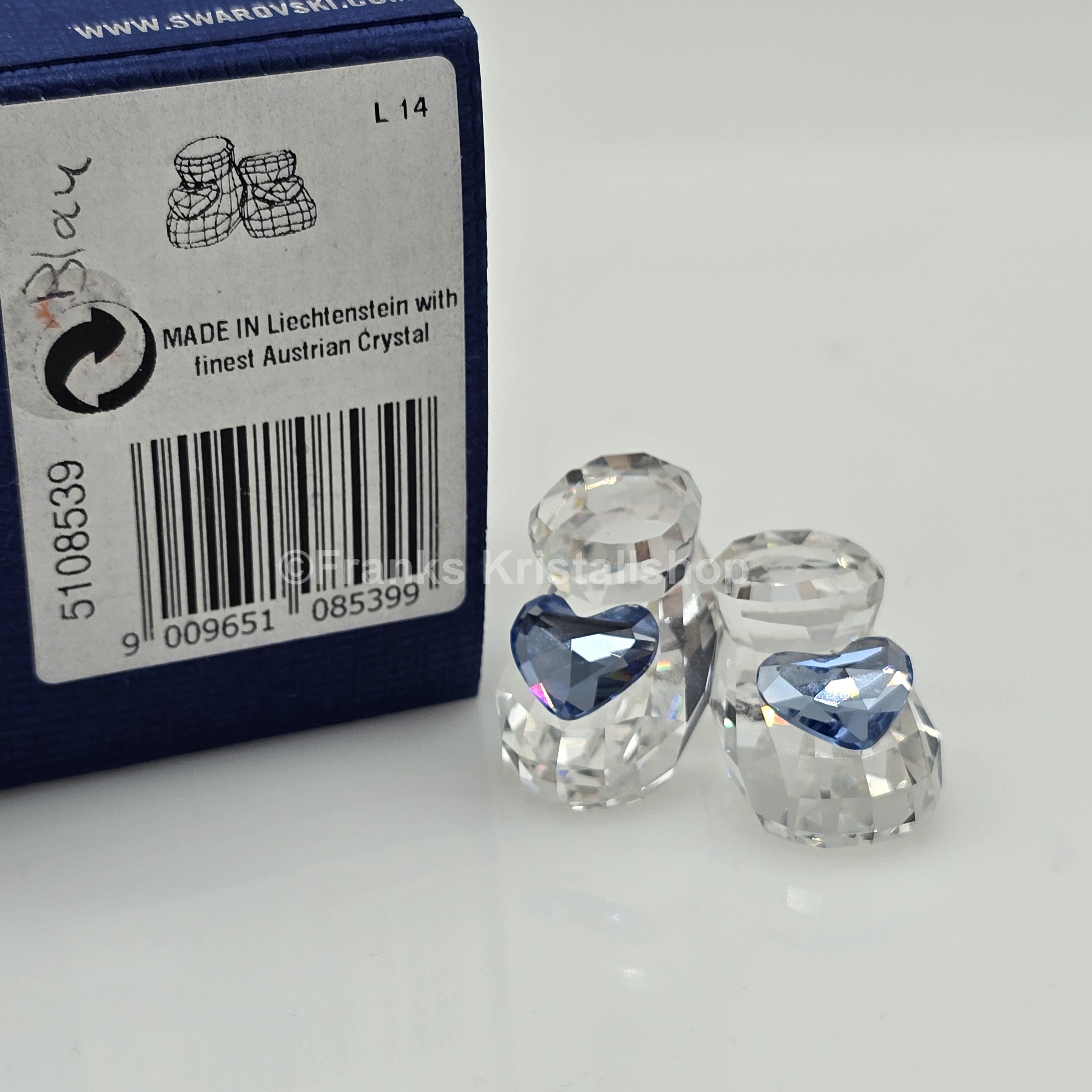 SWAROVSKI Memories Babyschuhe Ein Junge Hellblau 5108539