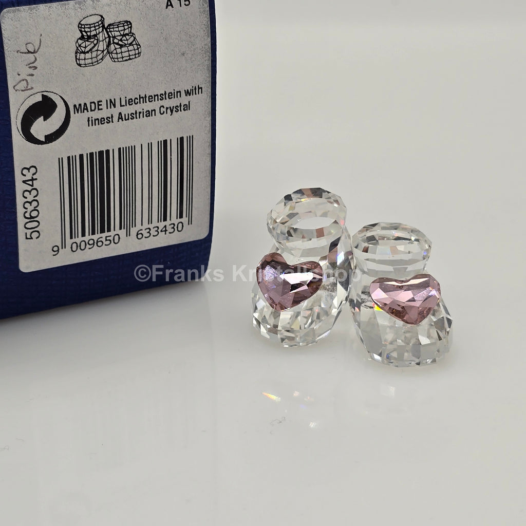 SWAROVSKI Memories Babyschuhe Ein Mädchen Rosa Pink 5063343