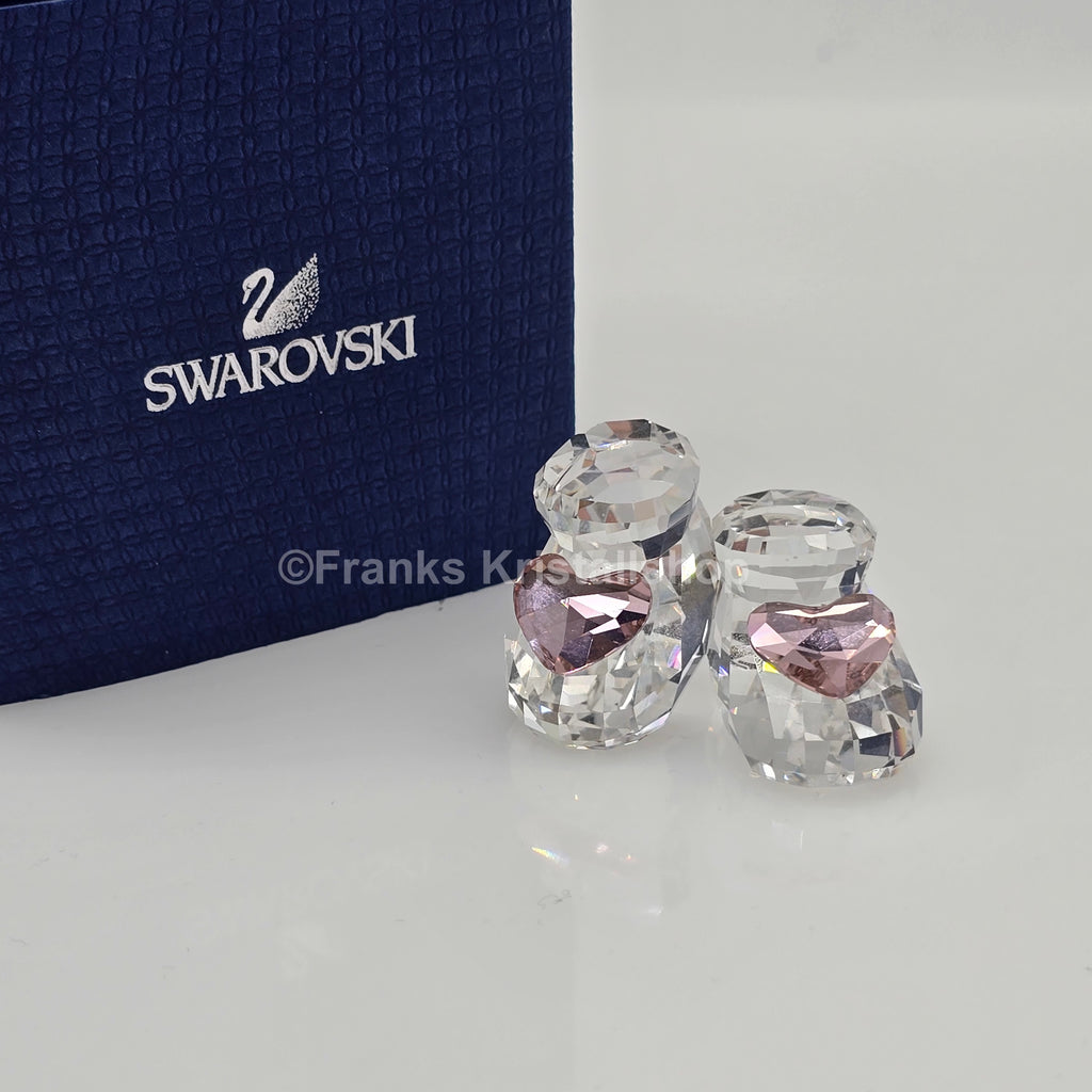 SWAROVSKI Memories Babyschuhe Ein Mädchen Rosa Pink 5063343