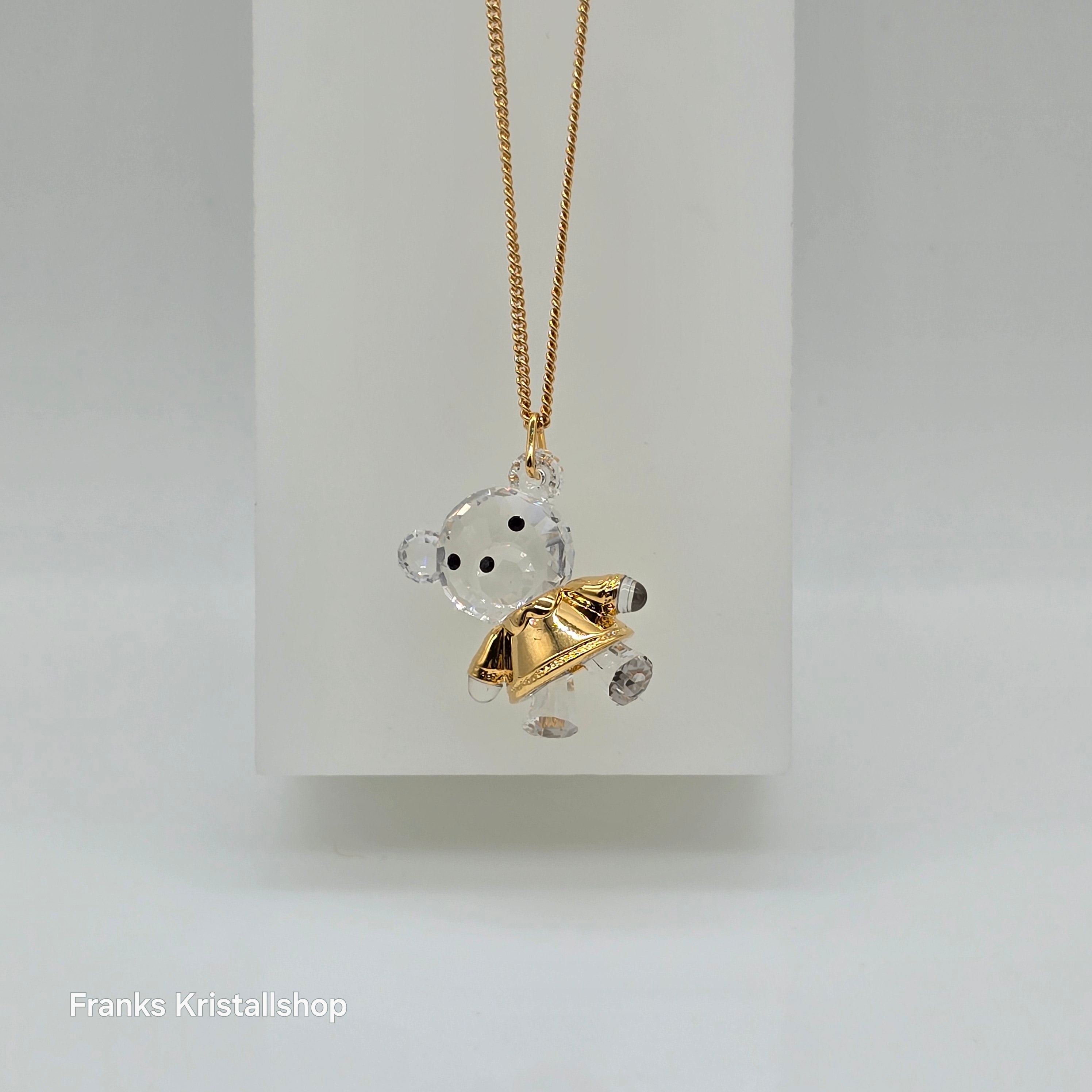 SWAROVSKI Memories Halskette Bär Teddybär Vergoldet 191629
