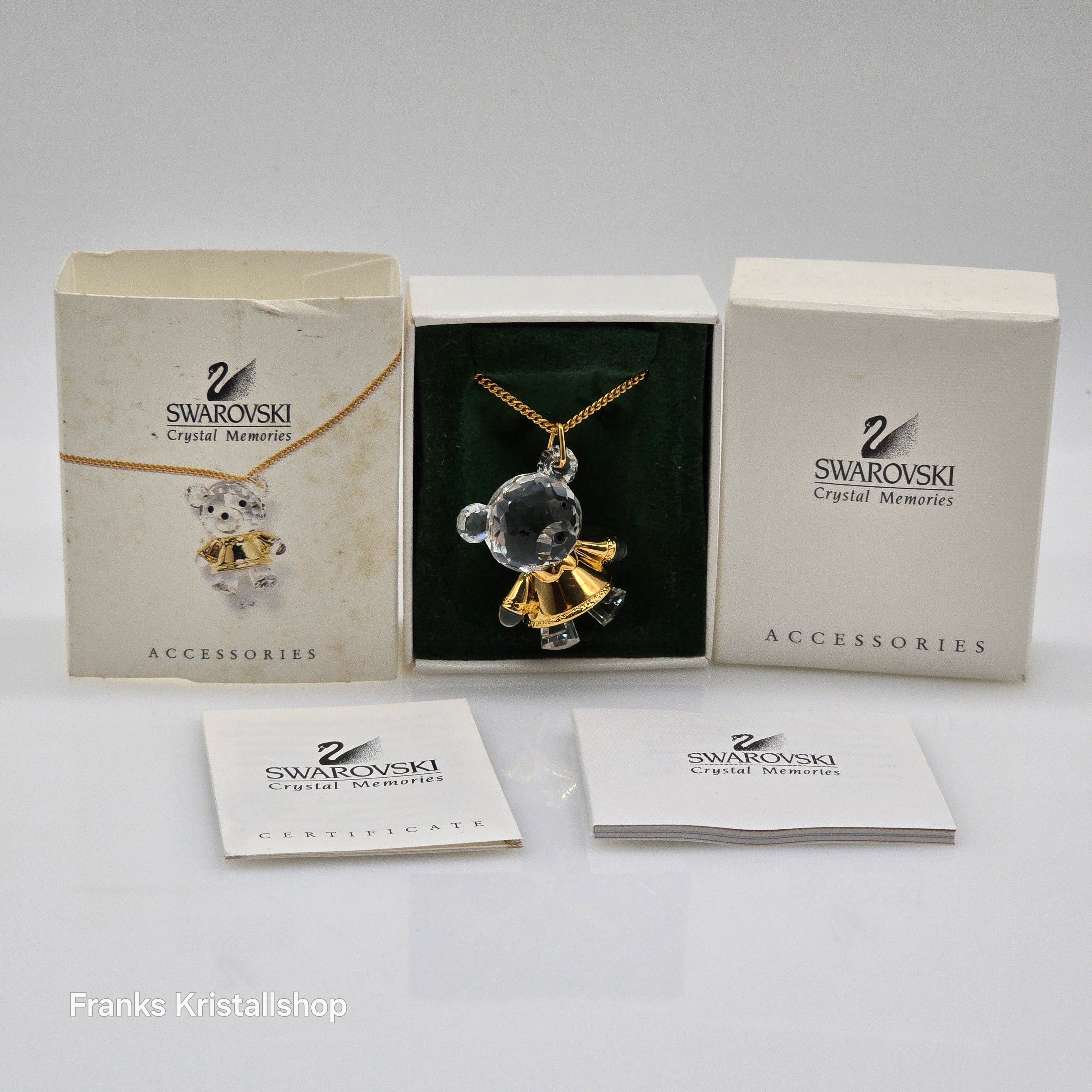 SWAROVSKI Memories Halskette Bär Teddybär Vergoldet 191629