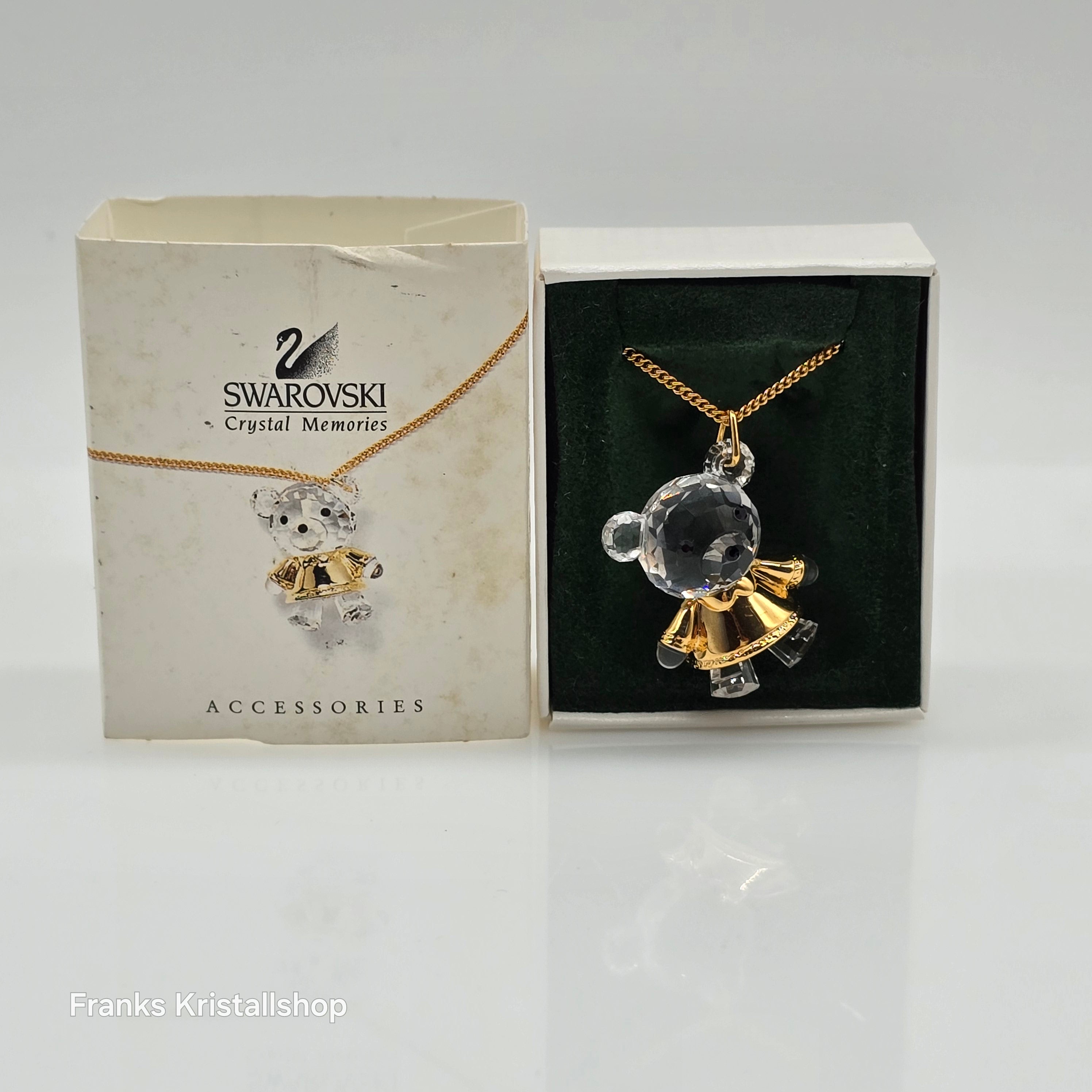 SWAROVSKI Memories Halskette Bär Teddybär Vergoldet 191629