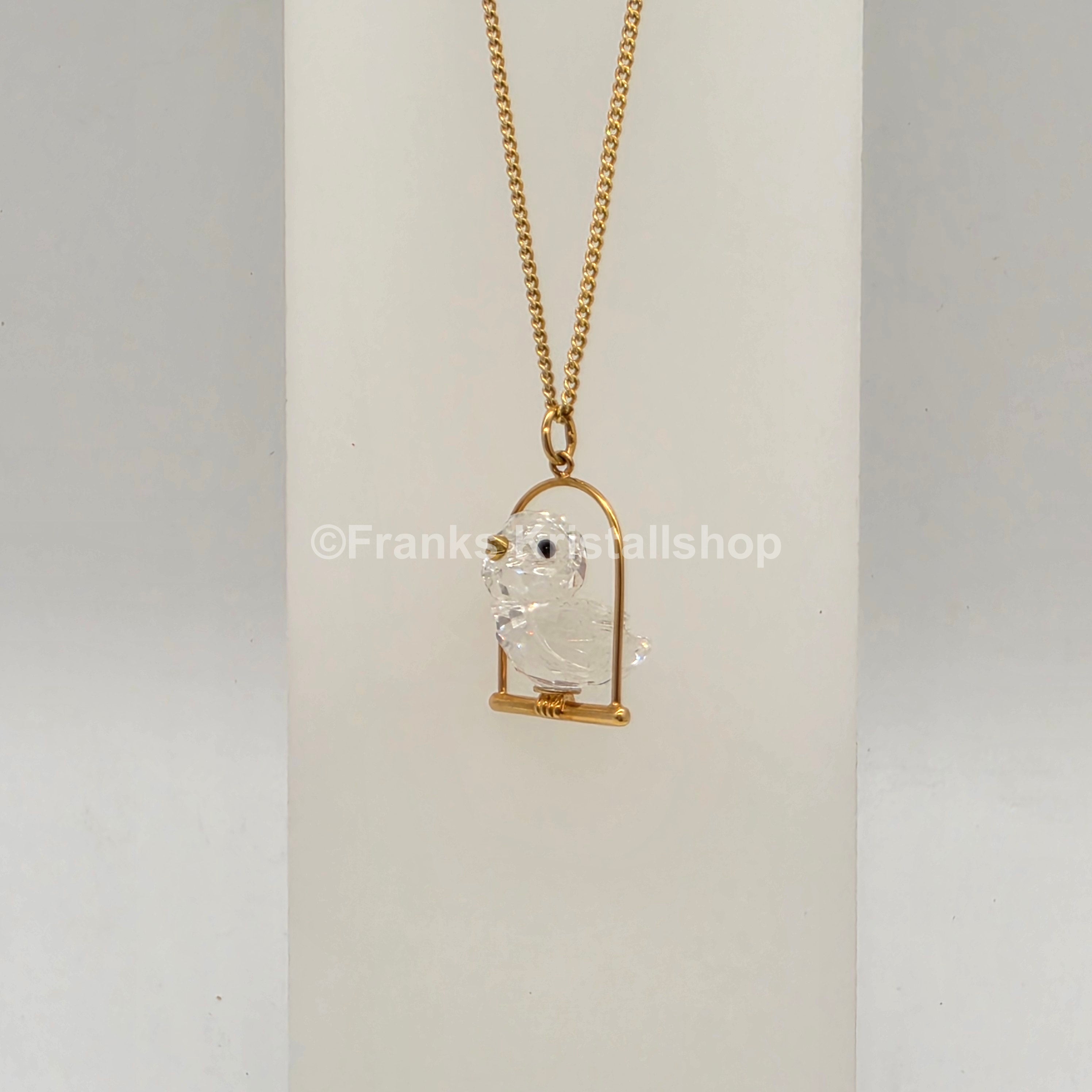 SWAROVSKI Memories Halskette Sperling Anhänger Vergoldet 206724