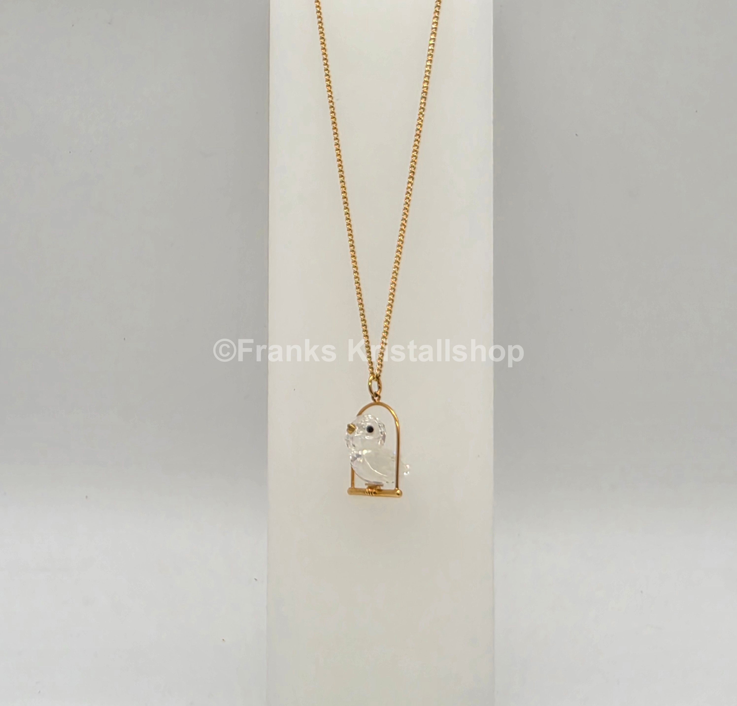 SWAROVSKI Memories Halskette Sperling Anhänger Vergoldet 206724