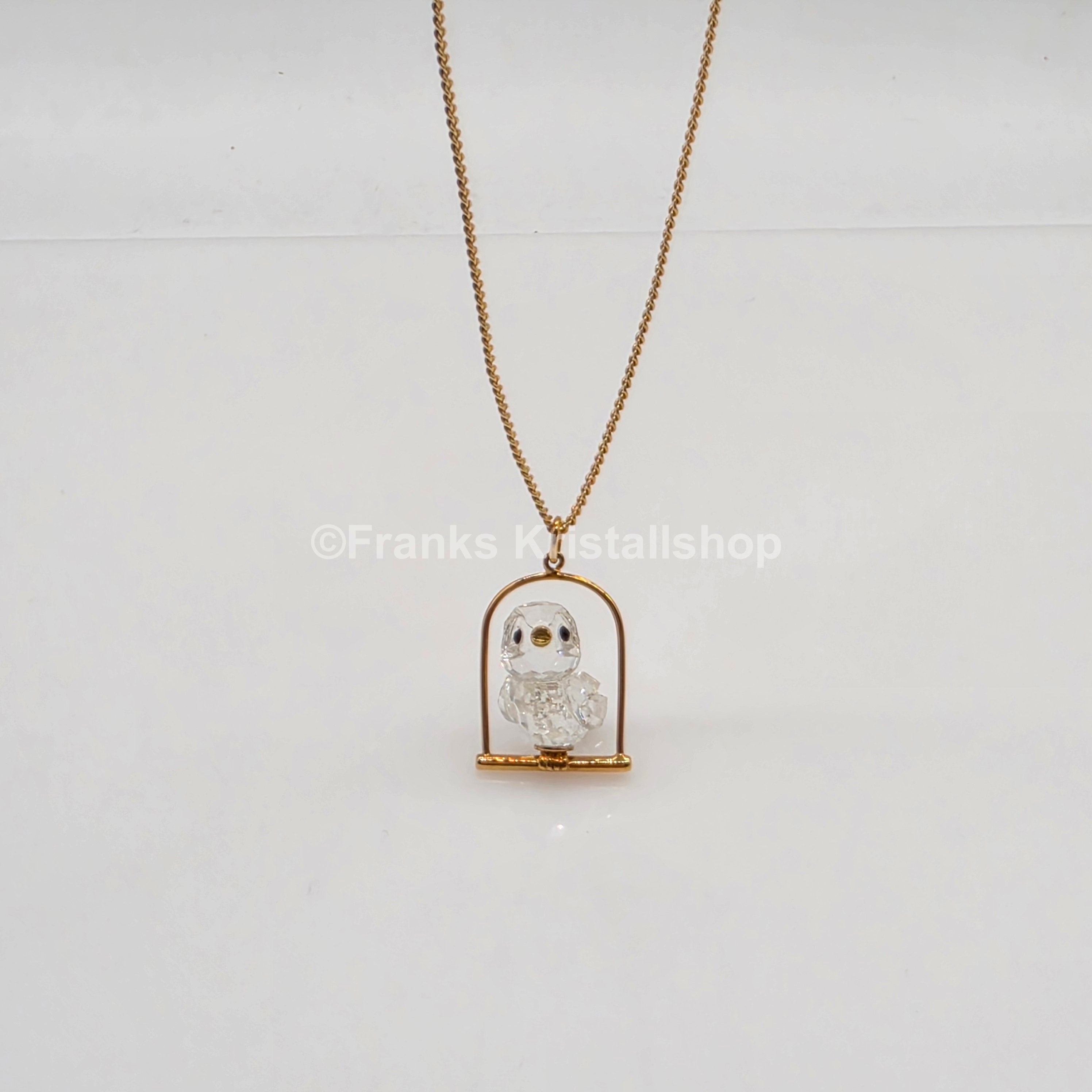 SWAROVSKI Memories Halskette Sperling Anhänger Vergoldet 206724