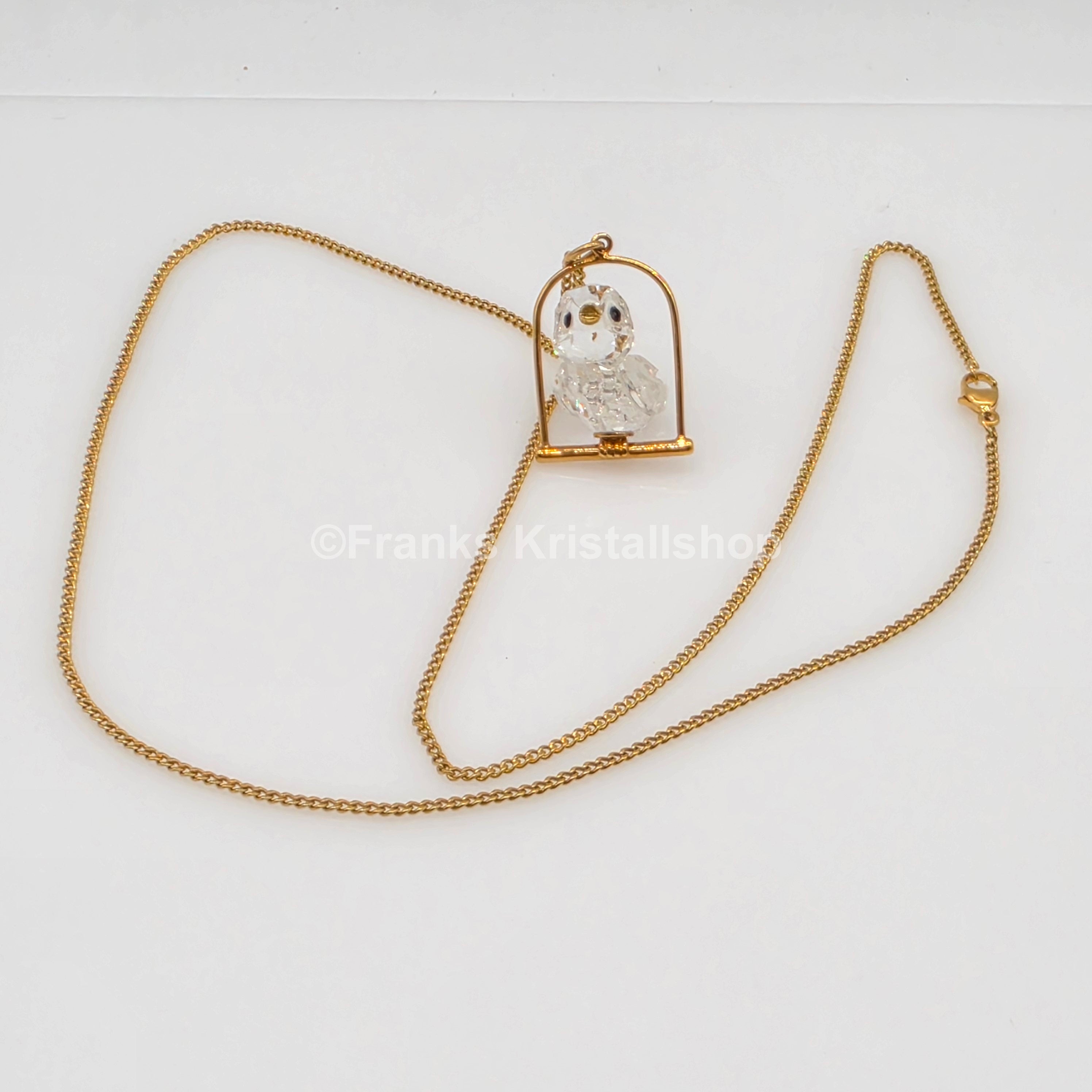 SWAROVSKI Memories Halskette Sperling Anhänger Vergoldet 206724