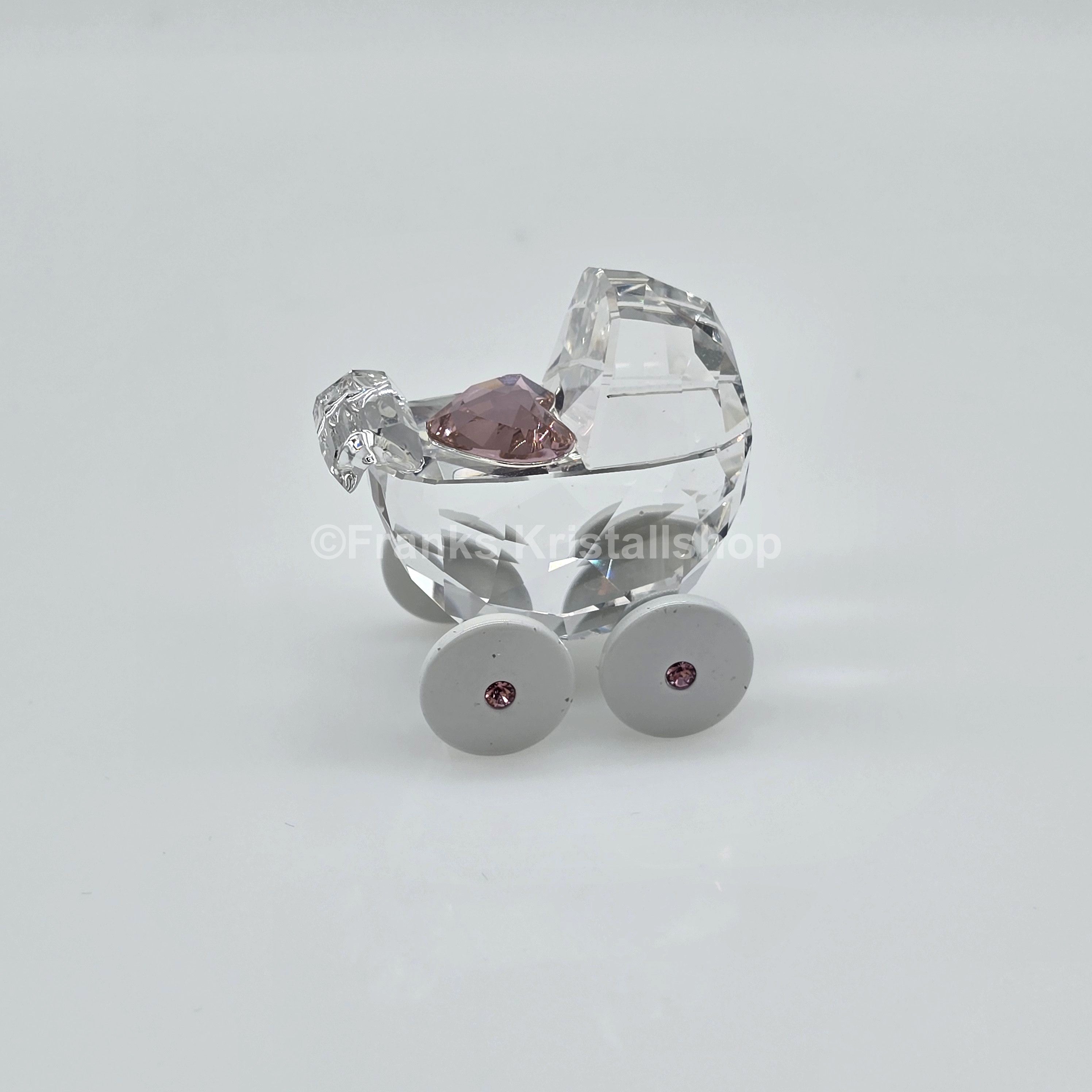 SWAROVSKI Memories Kinderwagen Ein Mädchen Herz Rosa Pink 5003407