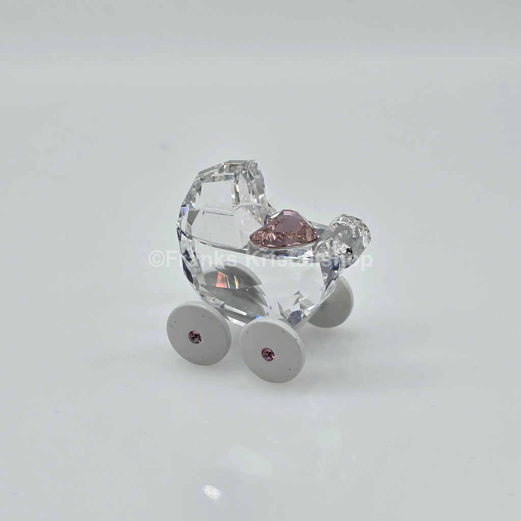 SWAROVSKI Memories Kinderwagen Ein Mädchen Herz Rosa Pink 5003407