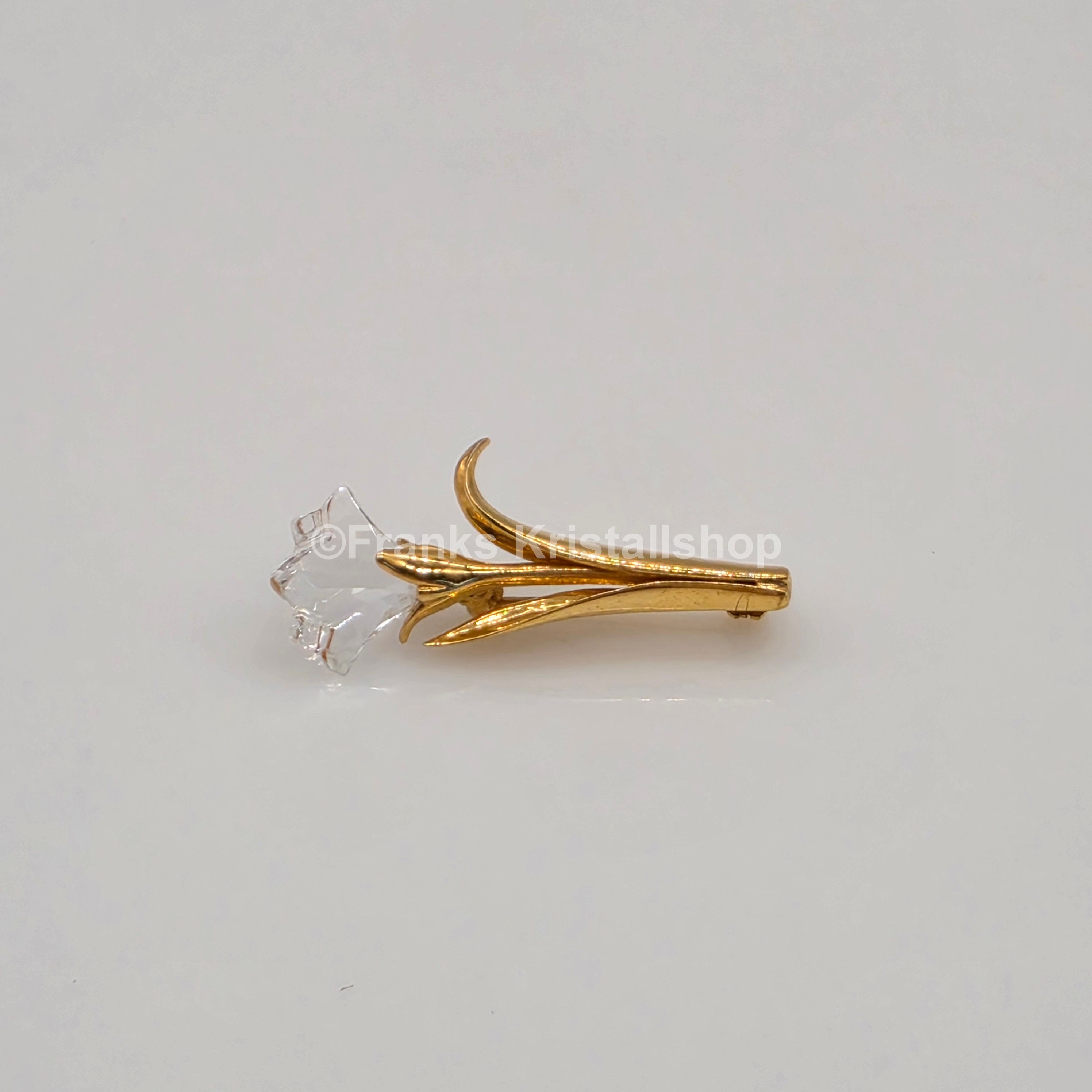 SWAROVSKI Memories Lilie Brosche Vergoldet 9446950001