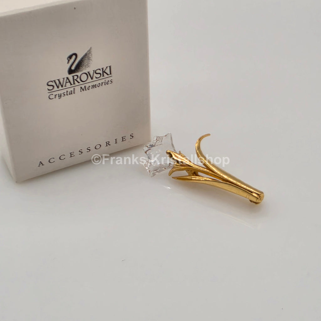 SWAROVSKI Memories Lilie Brosche Vergoldet 9446950001