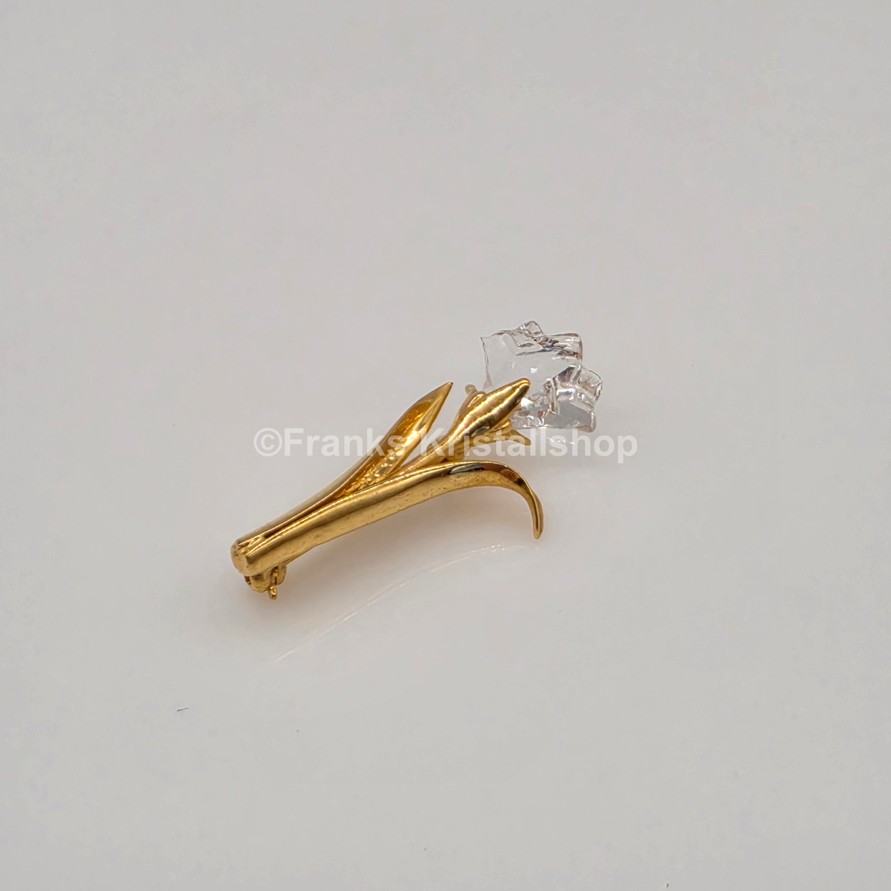 SWAROVSKI Memories Lilie Brosche Vergoldet 9446950001